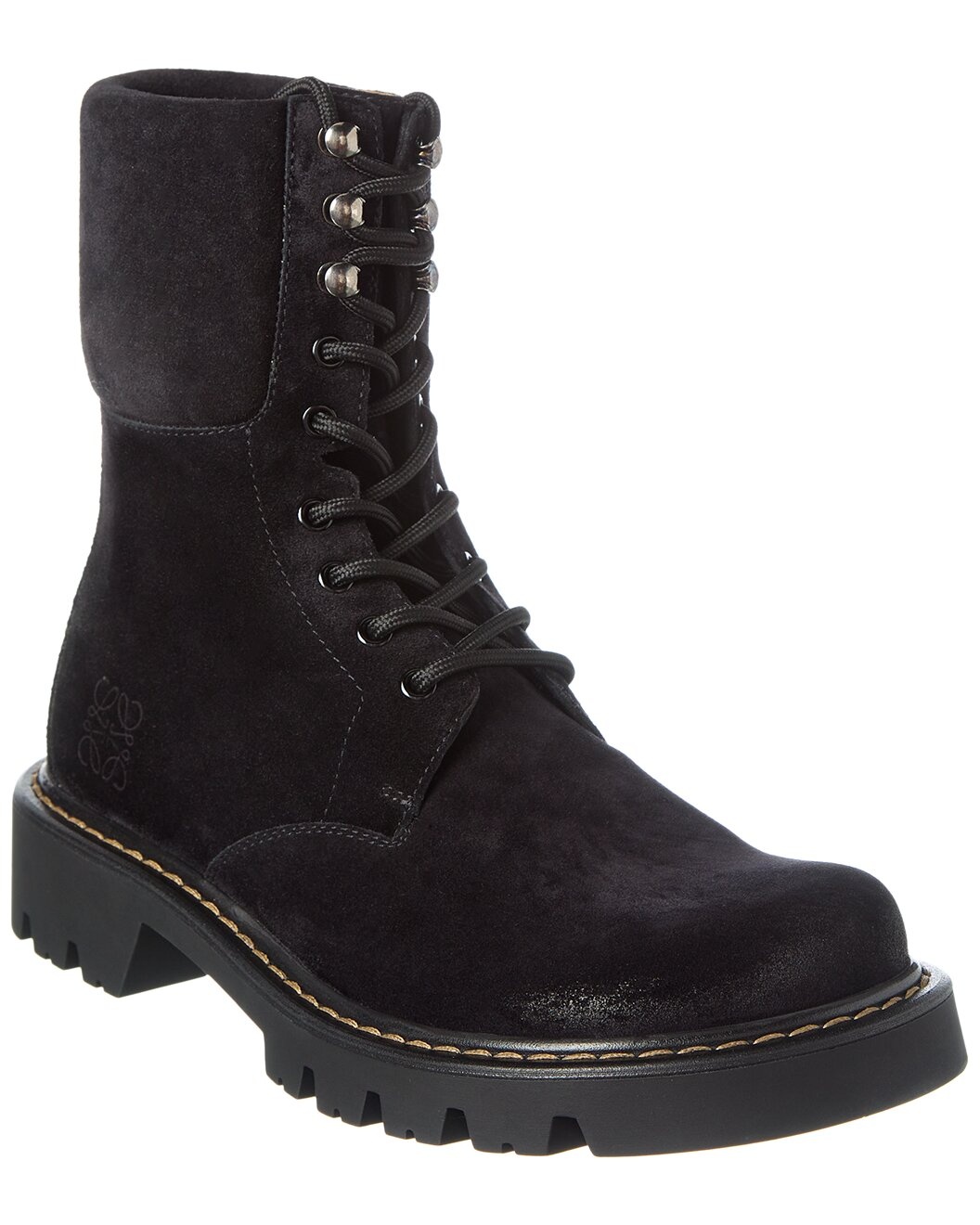 Loewe Sierra Suede Combat Boot - 1