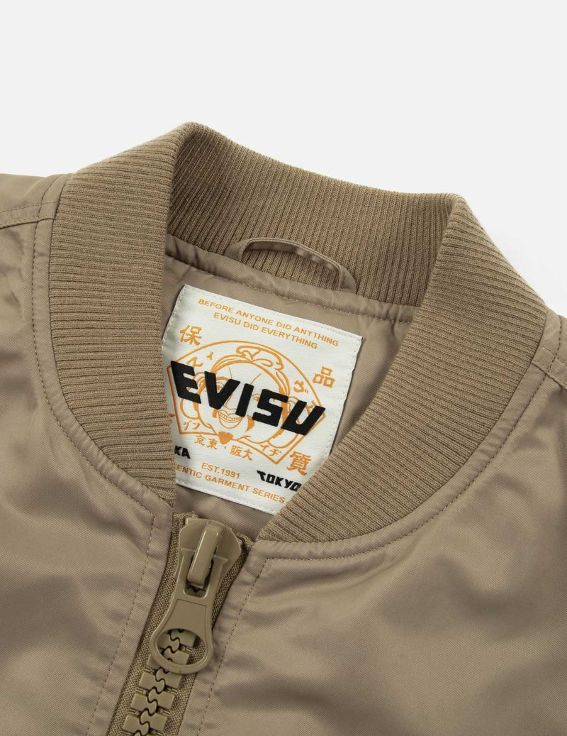 "VIRTUAL VACATION" DAICOCK PRINT LOOSE FIT BOMBER JACKET 9