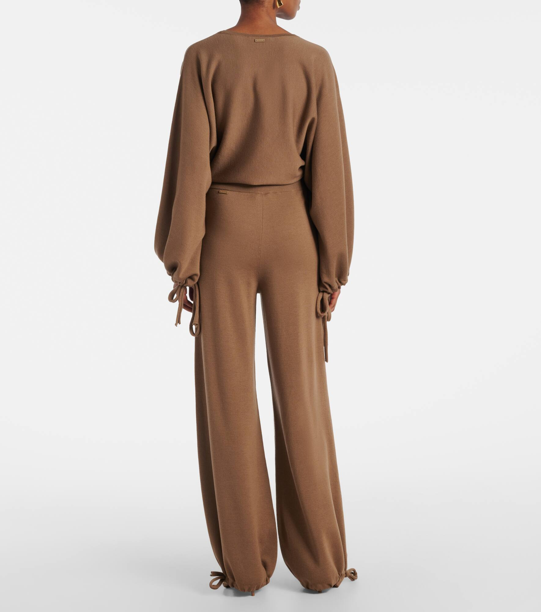 Wool wide-leg pants - 3