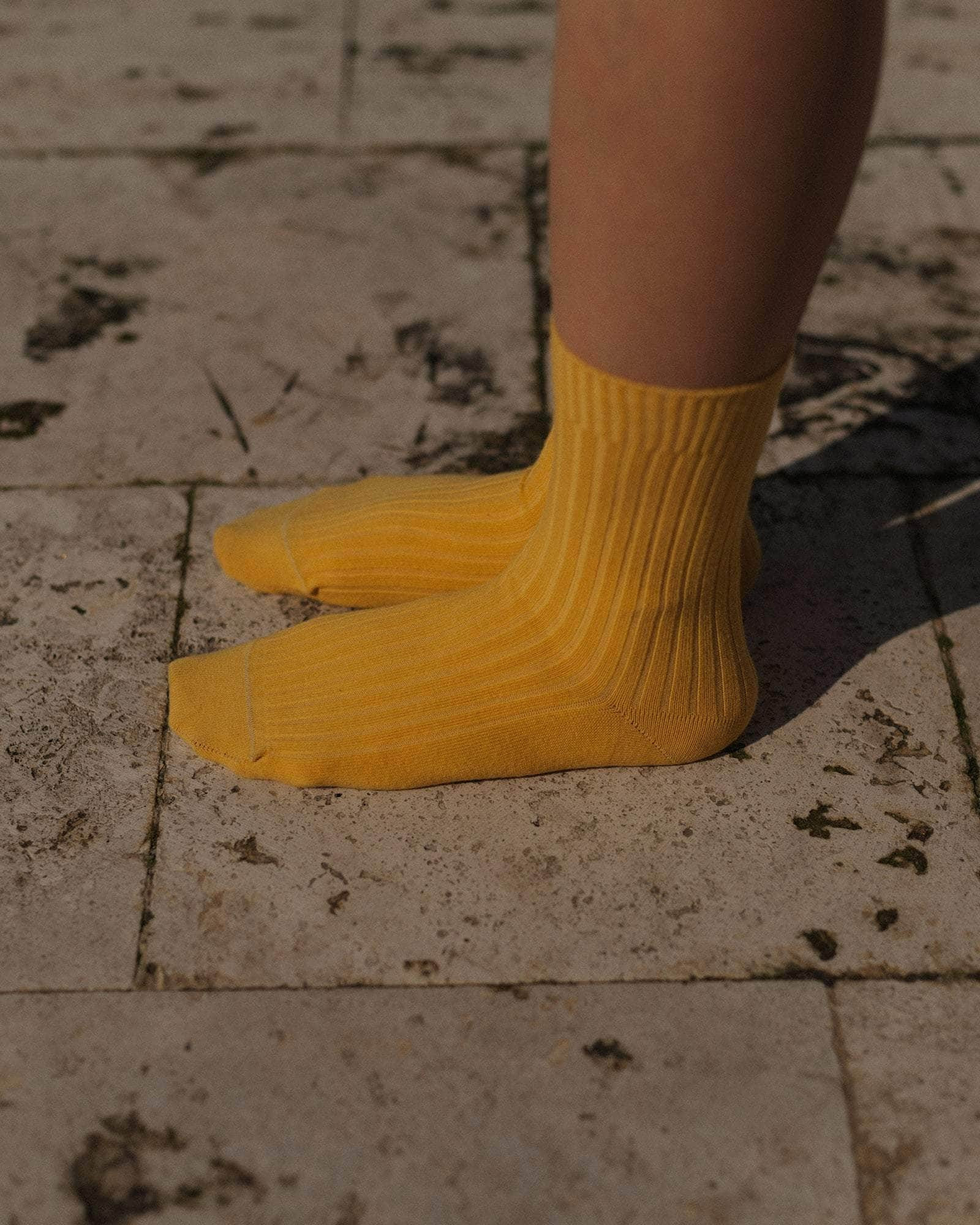 Rib Overankle Socks - Organic Cotton Rib - 2
