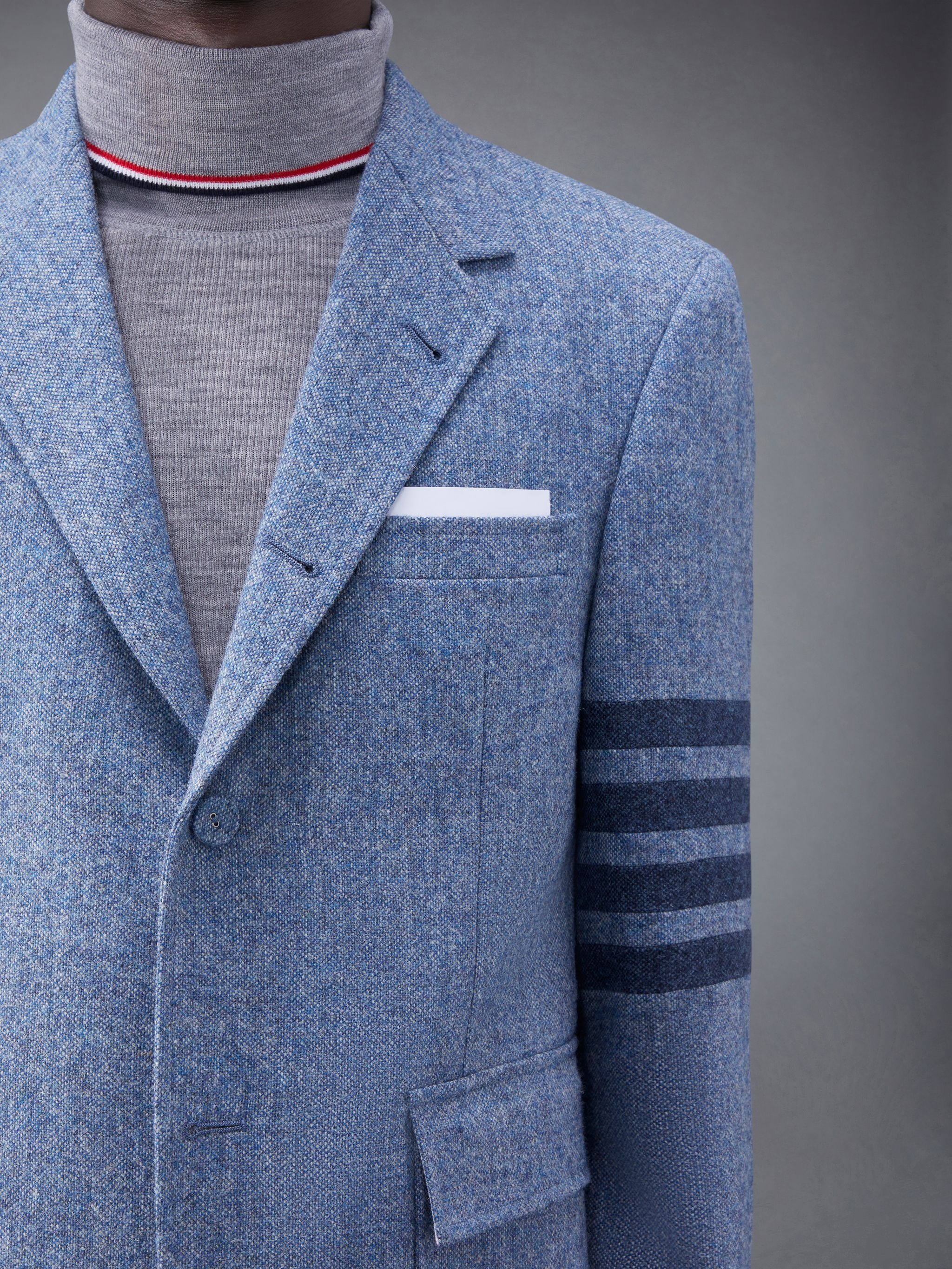 Donegal Tweed 4-Bar Straight Fit Sport Coat - 4