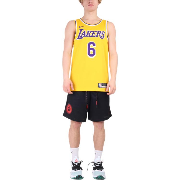 Nike x NBA LA Lakers Jerseys 'LeBron James 6' CW3669-738 - 3