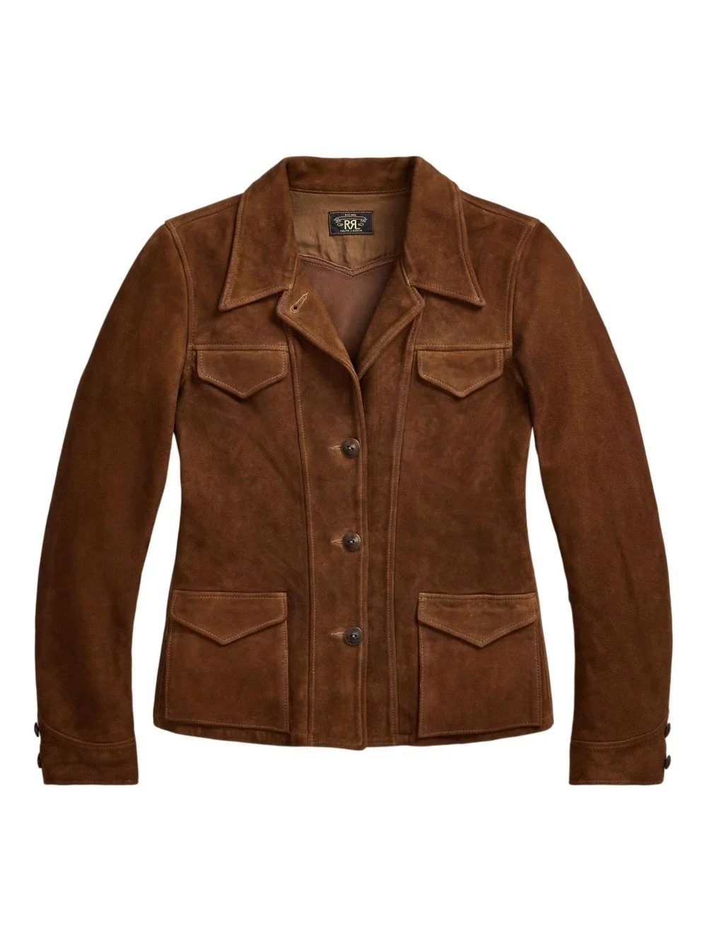 Rose button-front suede jacket - 1