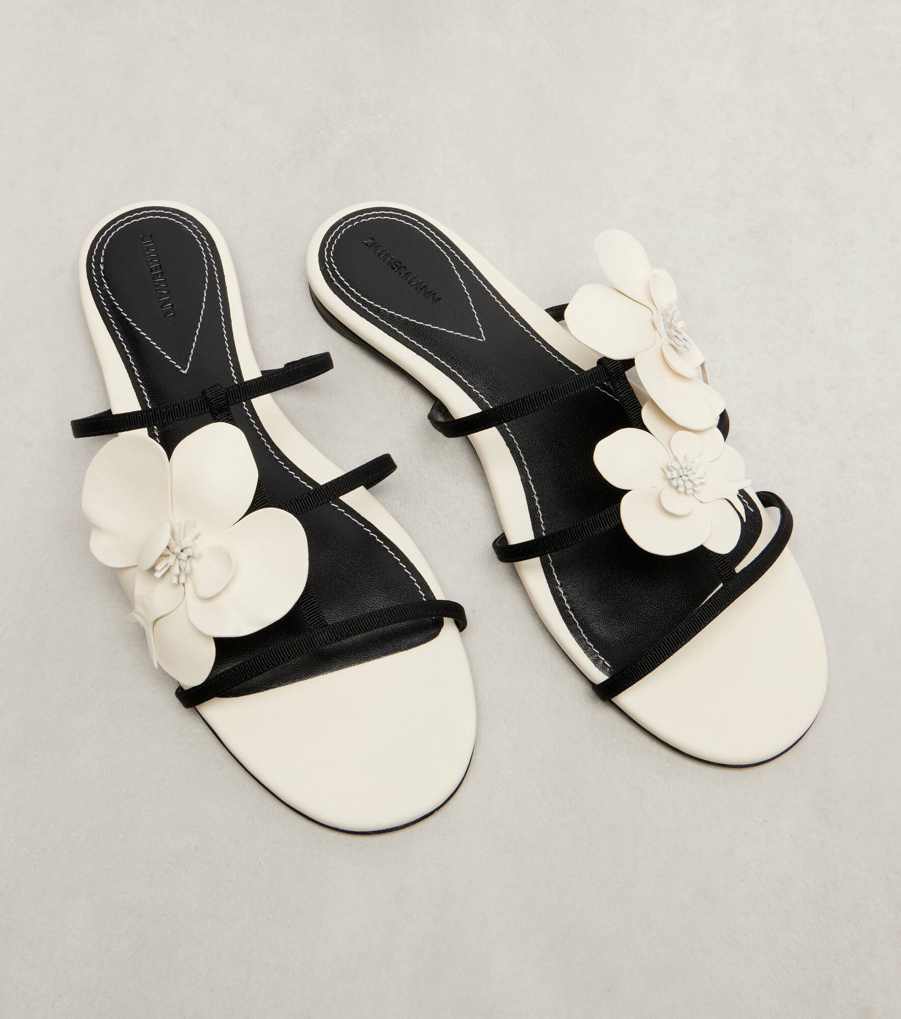 Orchid leather sandals - 5
