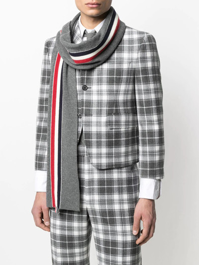 Thom Browne RWB stripe wool scarf outlook