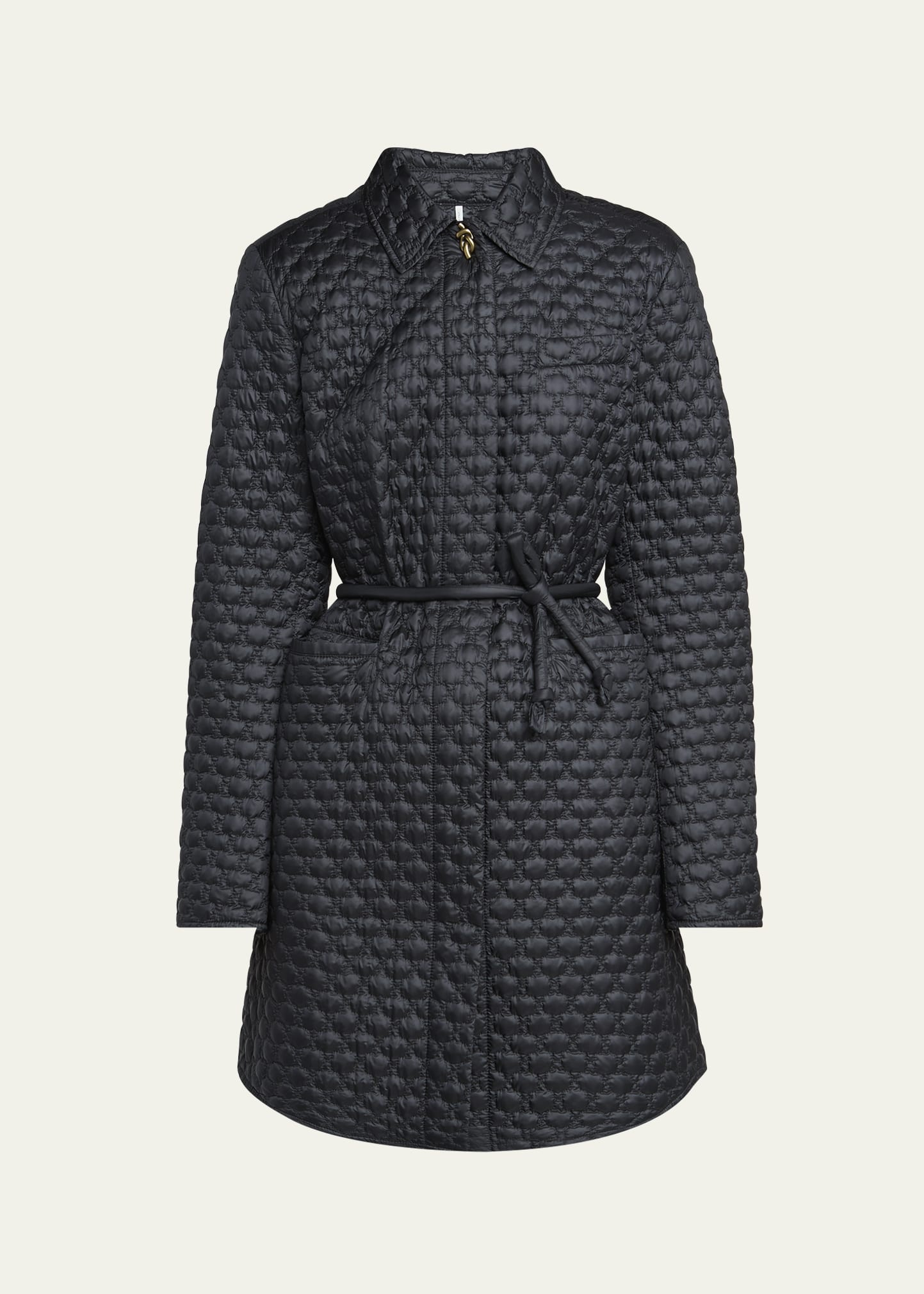 Raissac Quilted Long Down Coat - 1