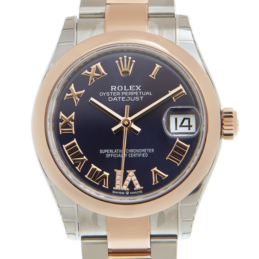 Rolex Datejust 31 Aubergine Dial Automatic Ladies Steel and 18kt Everose Gold Oyster Watch 278241AUR - 2