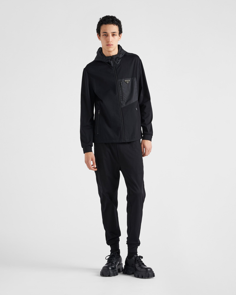 Prada Technical cotton and Re-Nylon pants outlook