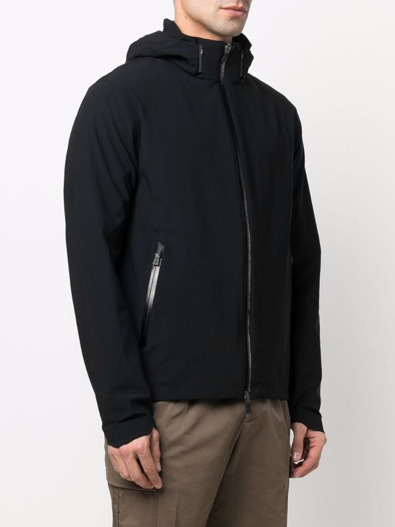 hooded lightweight zip-up jacket - 3