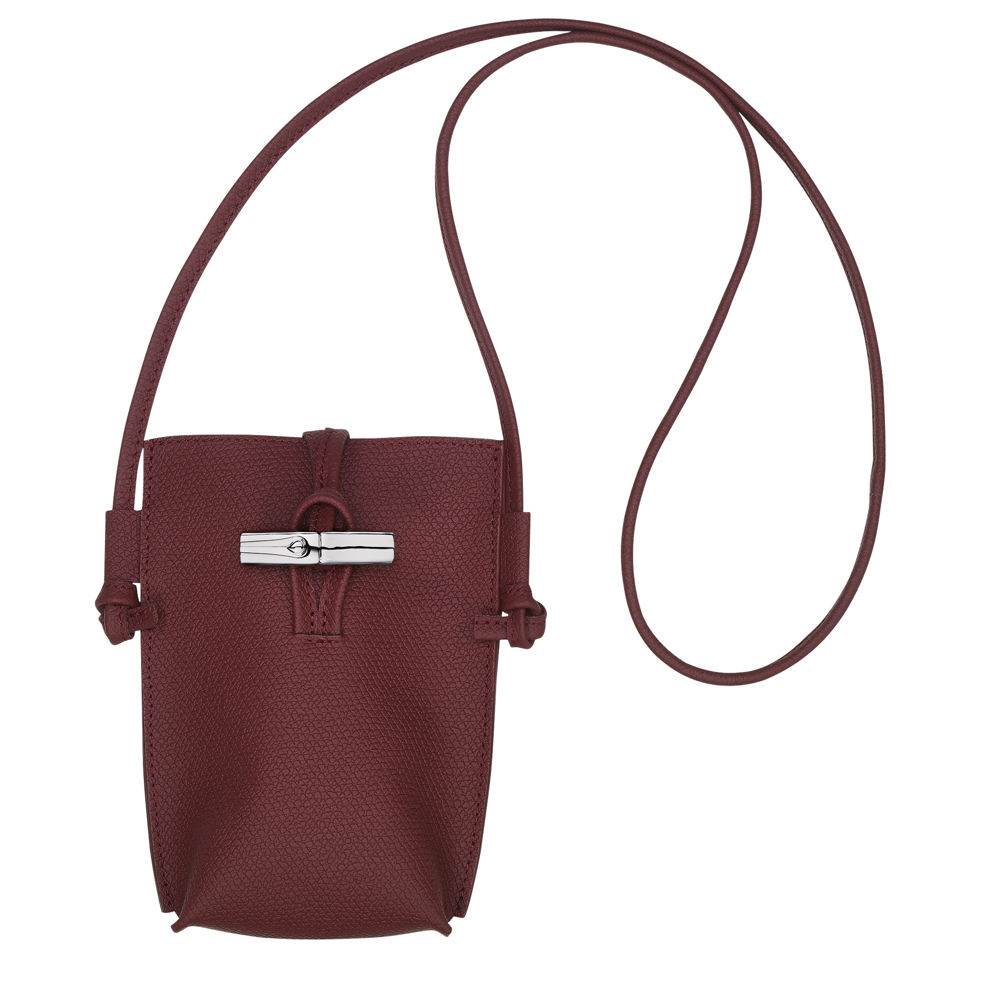 Roseau Phone case with lace Plum - Leather 1