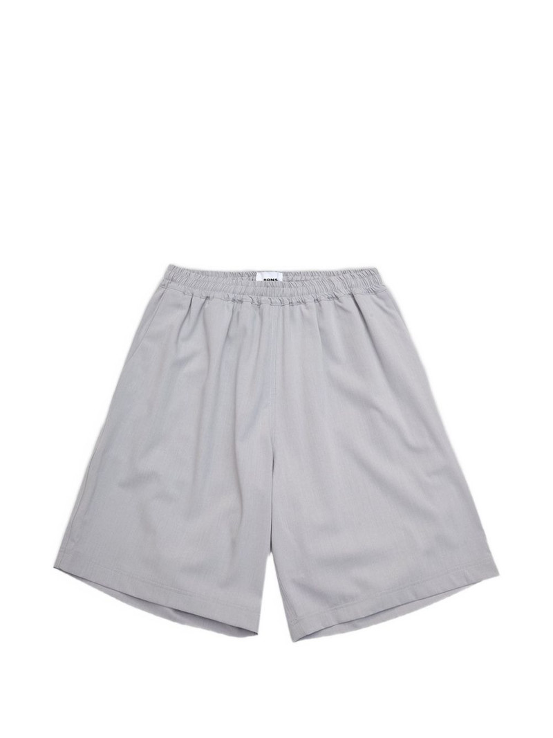 elasticated-waist track shorts 1
