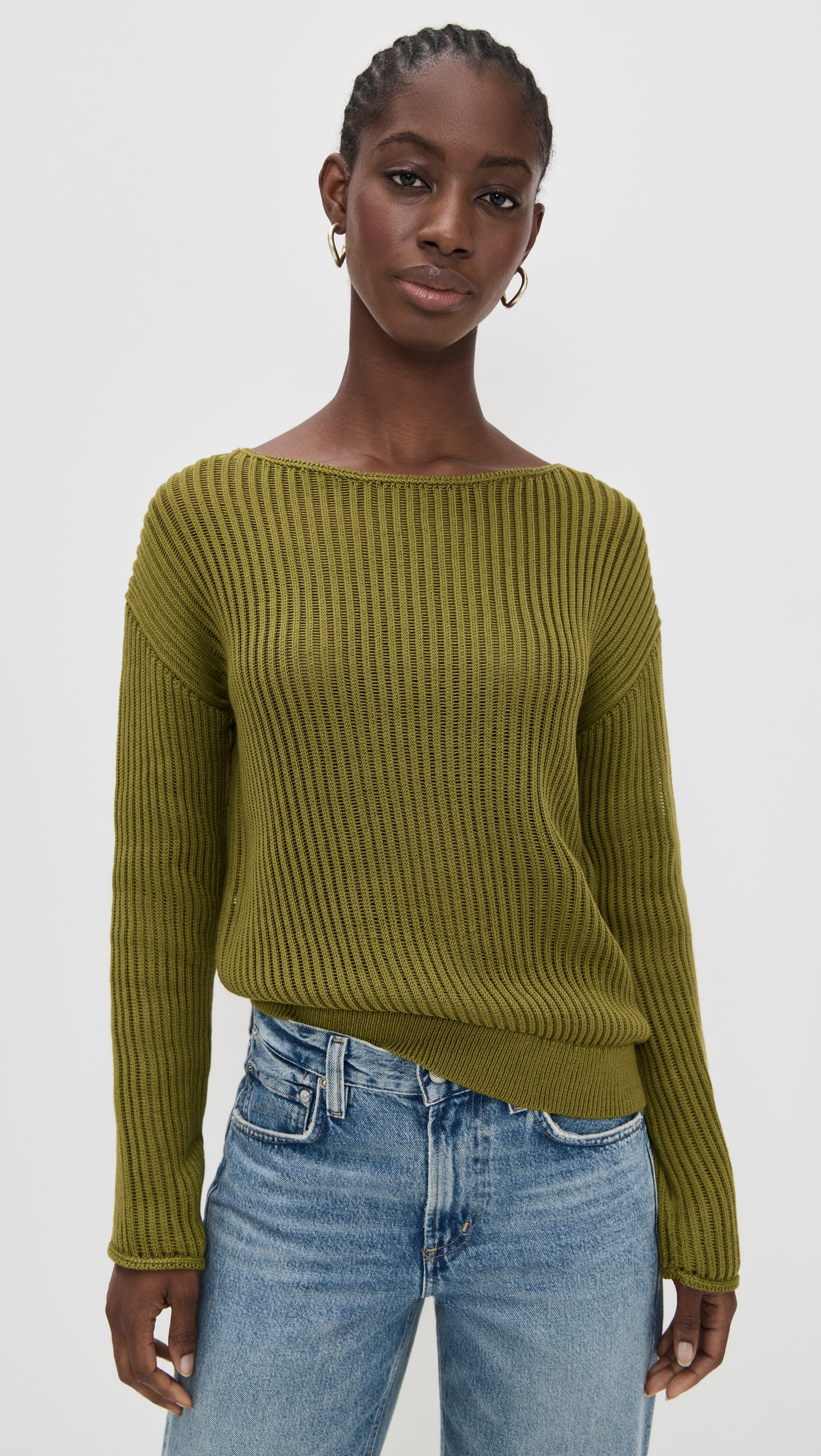 Easy Open Neck Sweater - 6