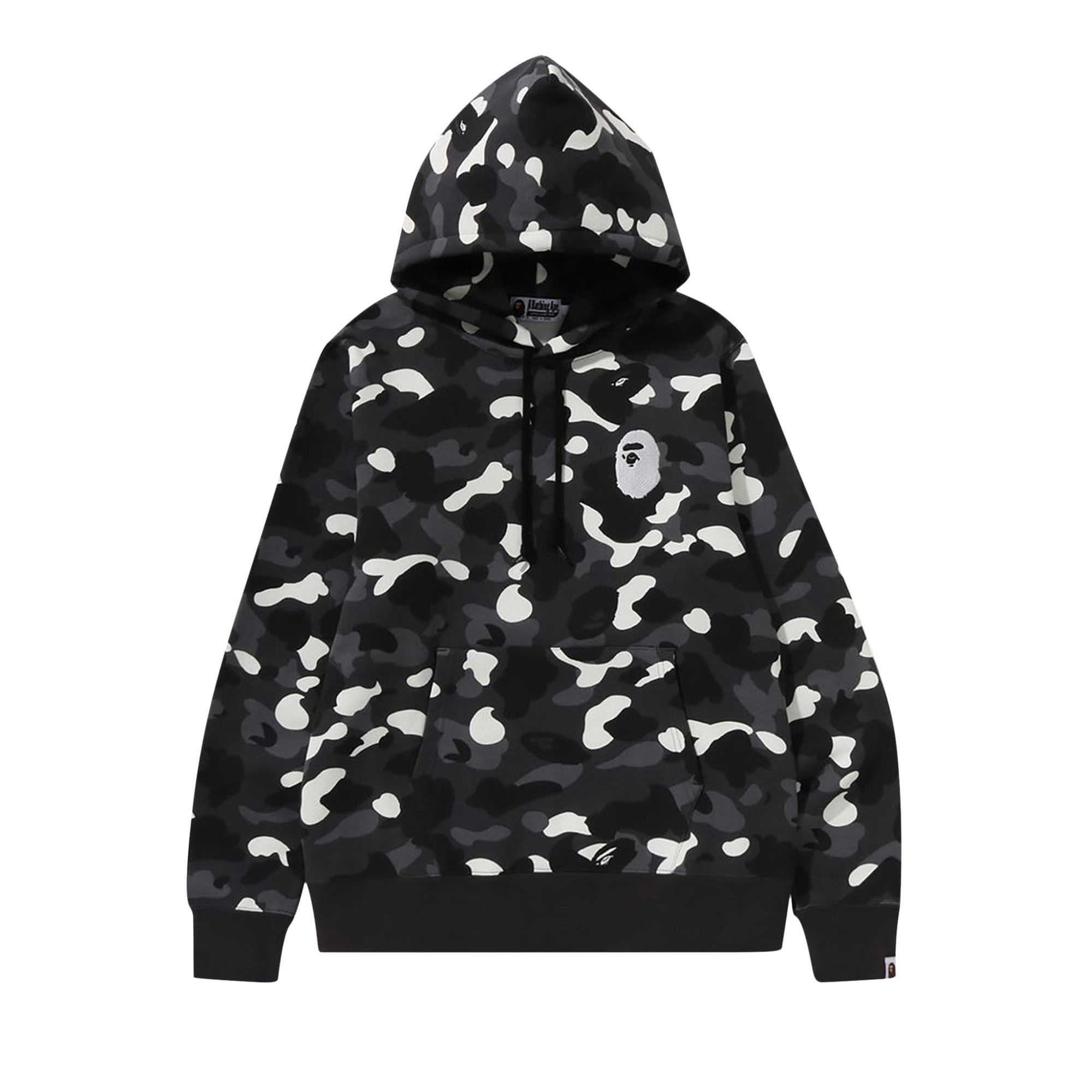 A BATHING APE BAPE City Camo Large Ape Head Pullover Hoodie Black REVERSIBLE