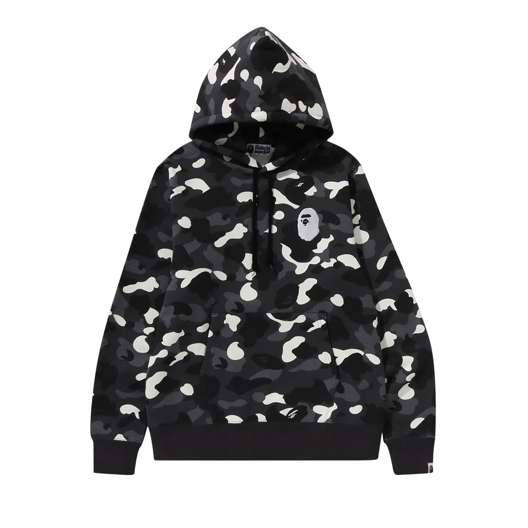 A BATHING APE BAPE City Camo Large Ape Head Pullover Hoodie Black REVERSIBLE