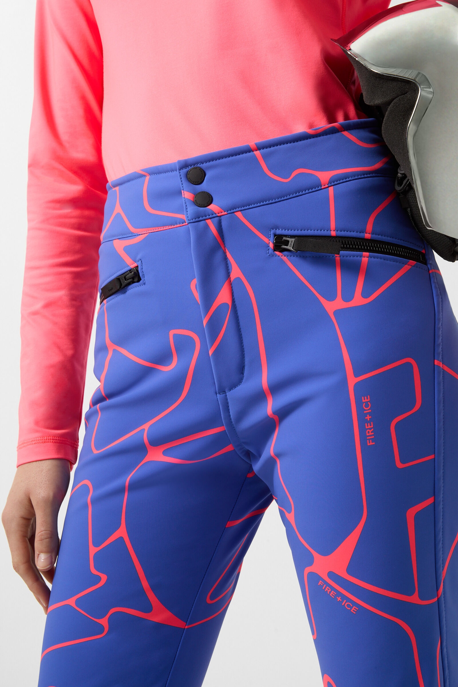 Ireen Ski pants in Blue/Pink - 4