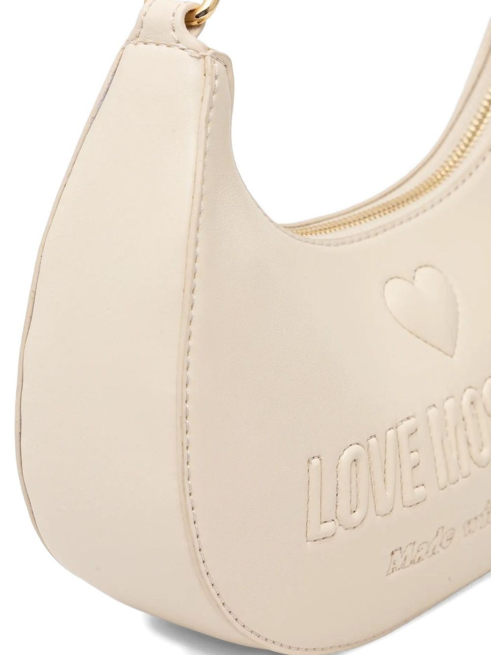 logo-embossed half-moon crossbody bag - 4