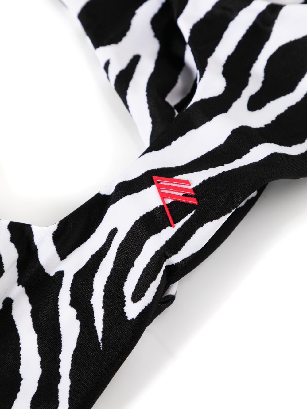 twist-detailing zebra-print bikini - 3