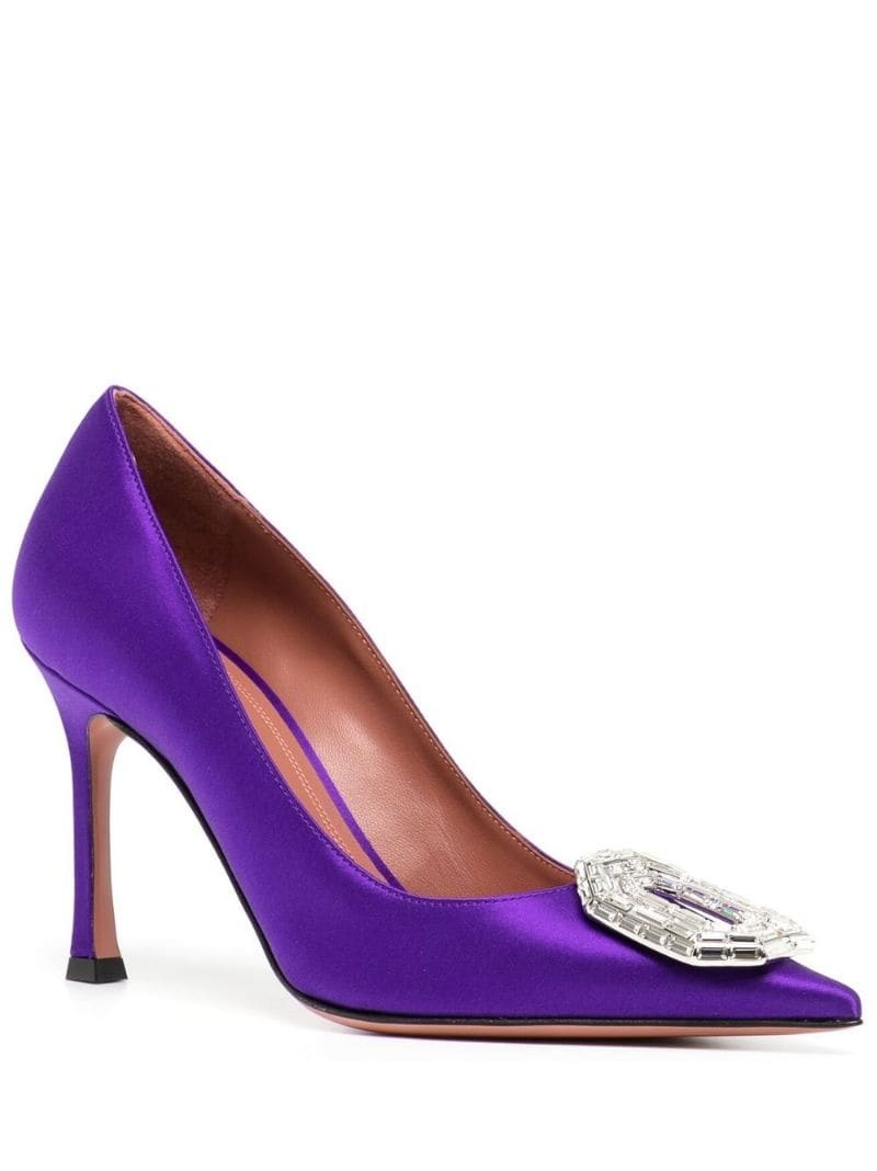 Camelia 90mm crystal-embellished pumps - 2