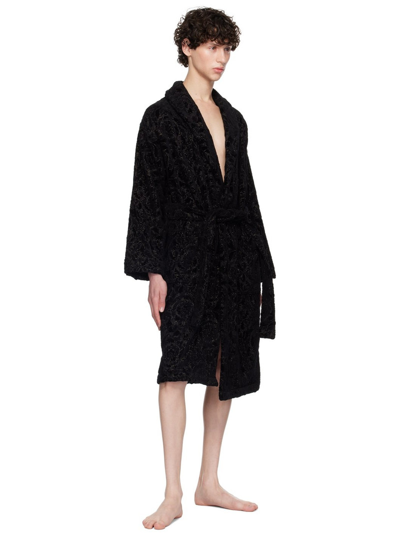 VERSACE Black Barocco Bathrobe outlook