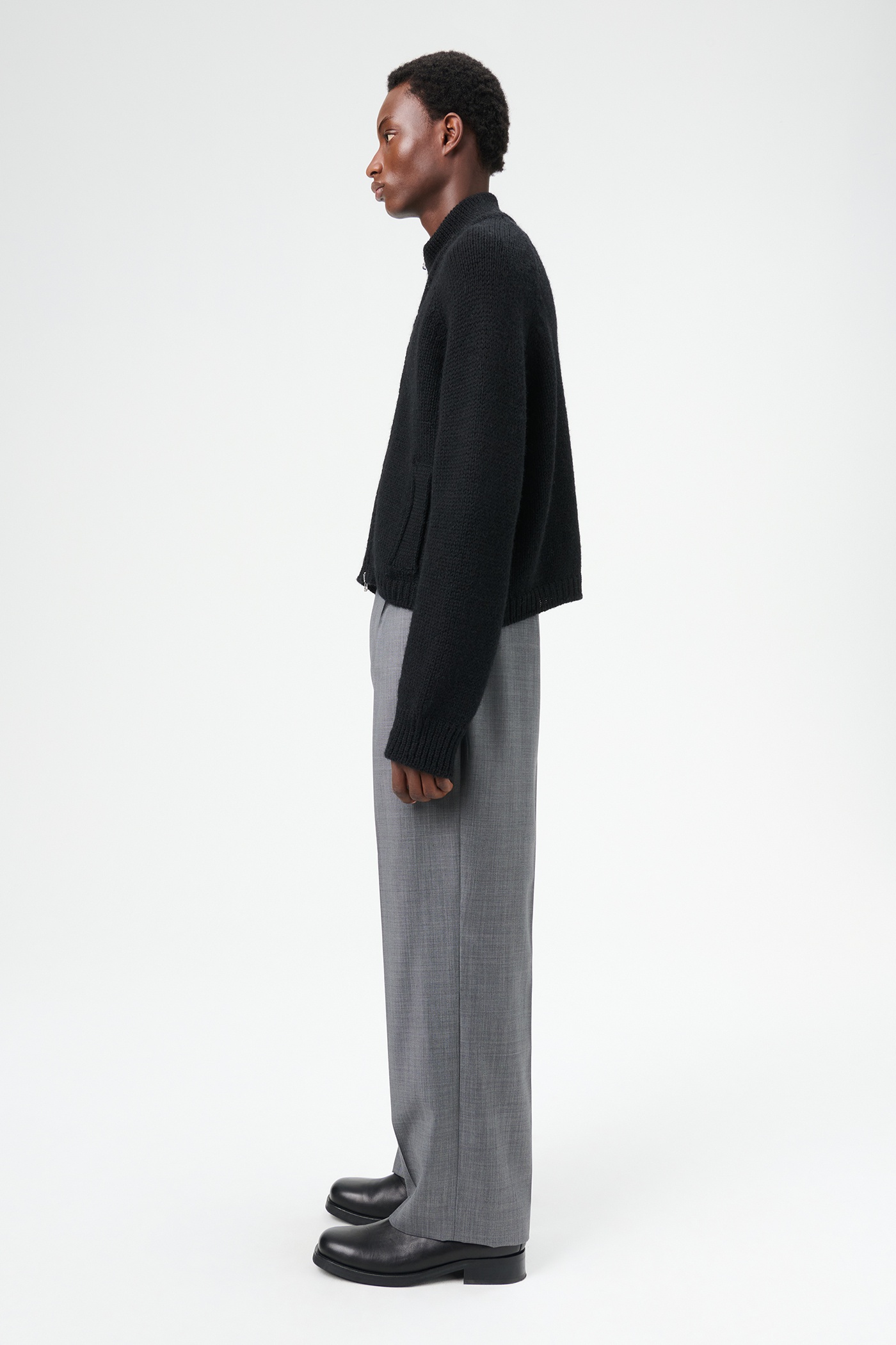 Borrowed Chino Dark Grey Flow Wool - 6