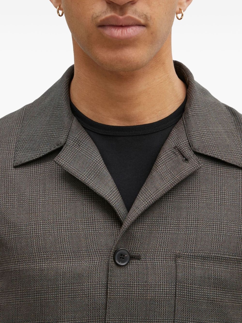 checked pocket jacket - 4