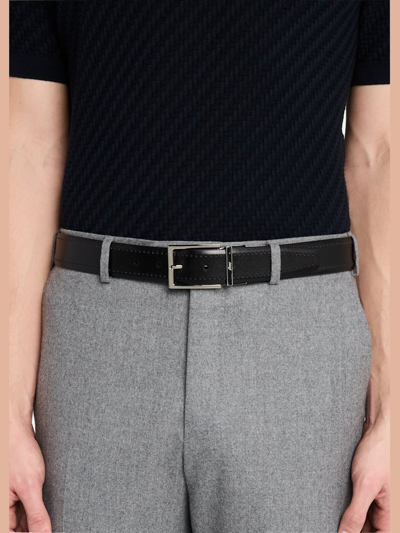 Brioni Men's Reversible Burnished Leather Belt outlook