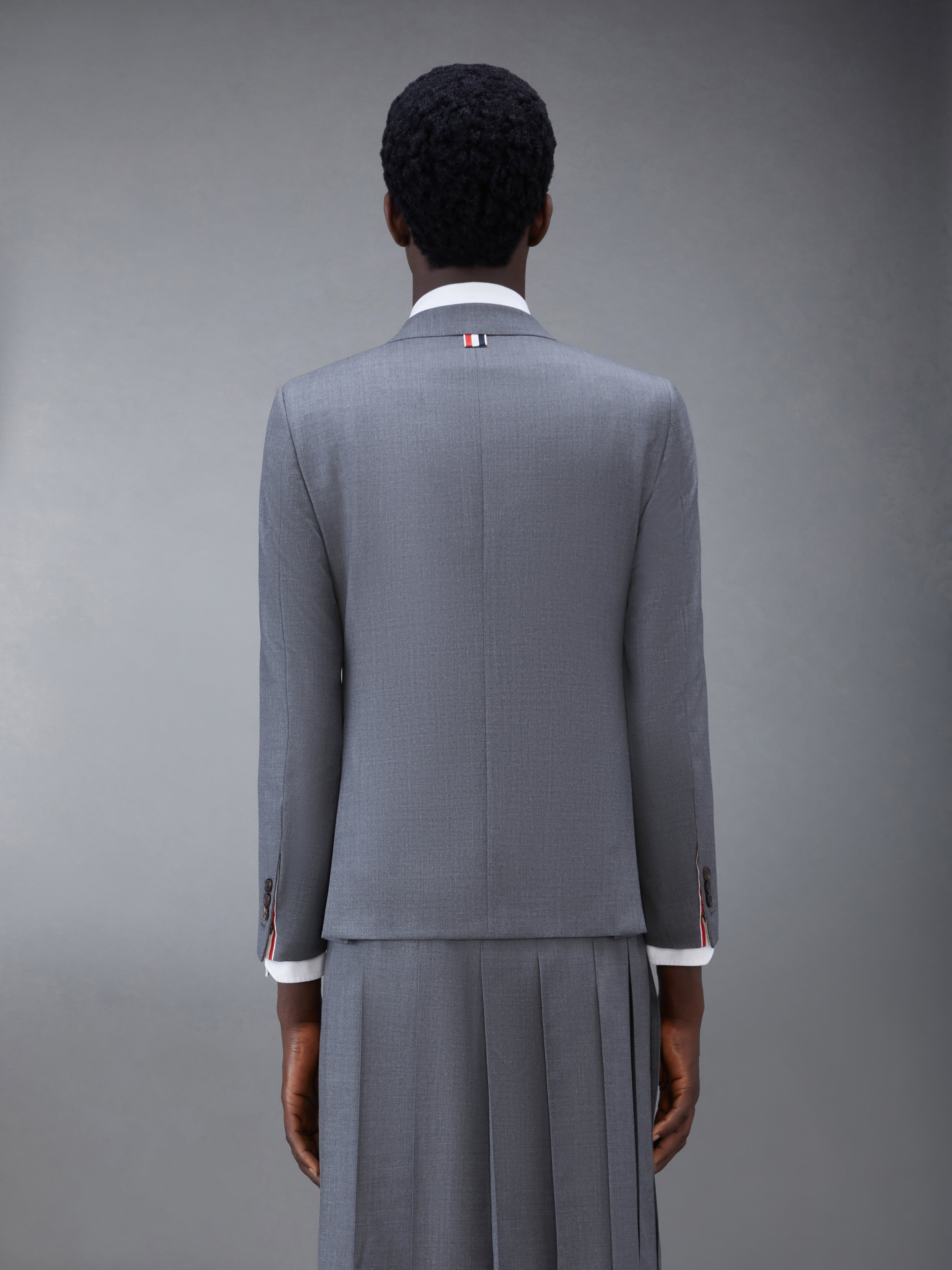 Medium Grey Super 120s Twill Classic Sport Coat - 2