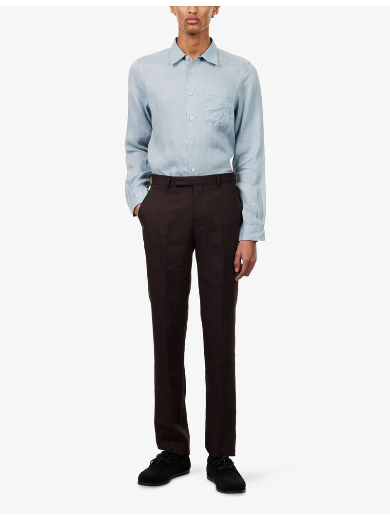Paul Smith Slim-Leg Linen Trousers outlook