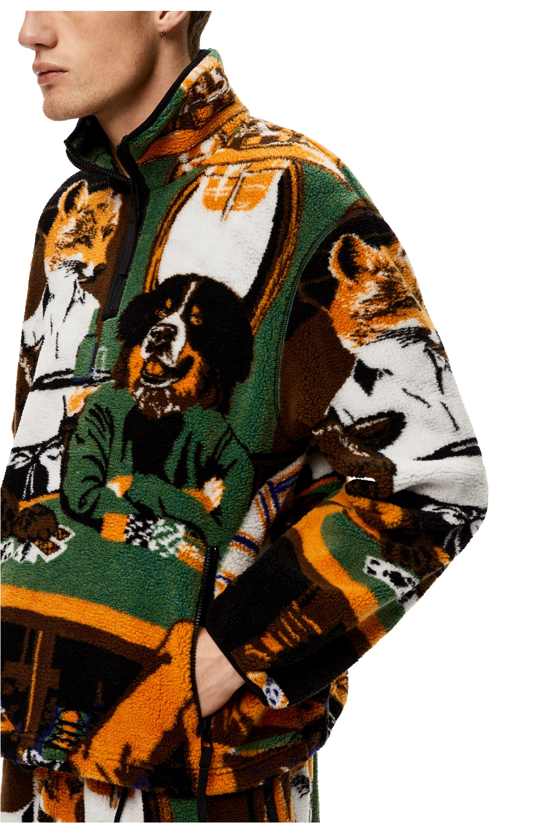 Dog poker anorak in fleece - 5