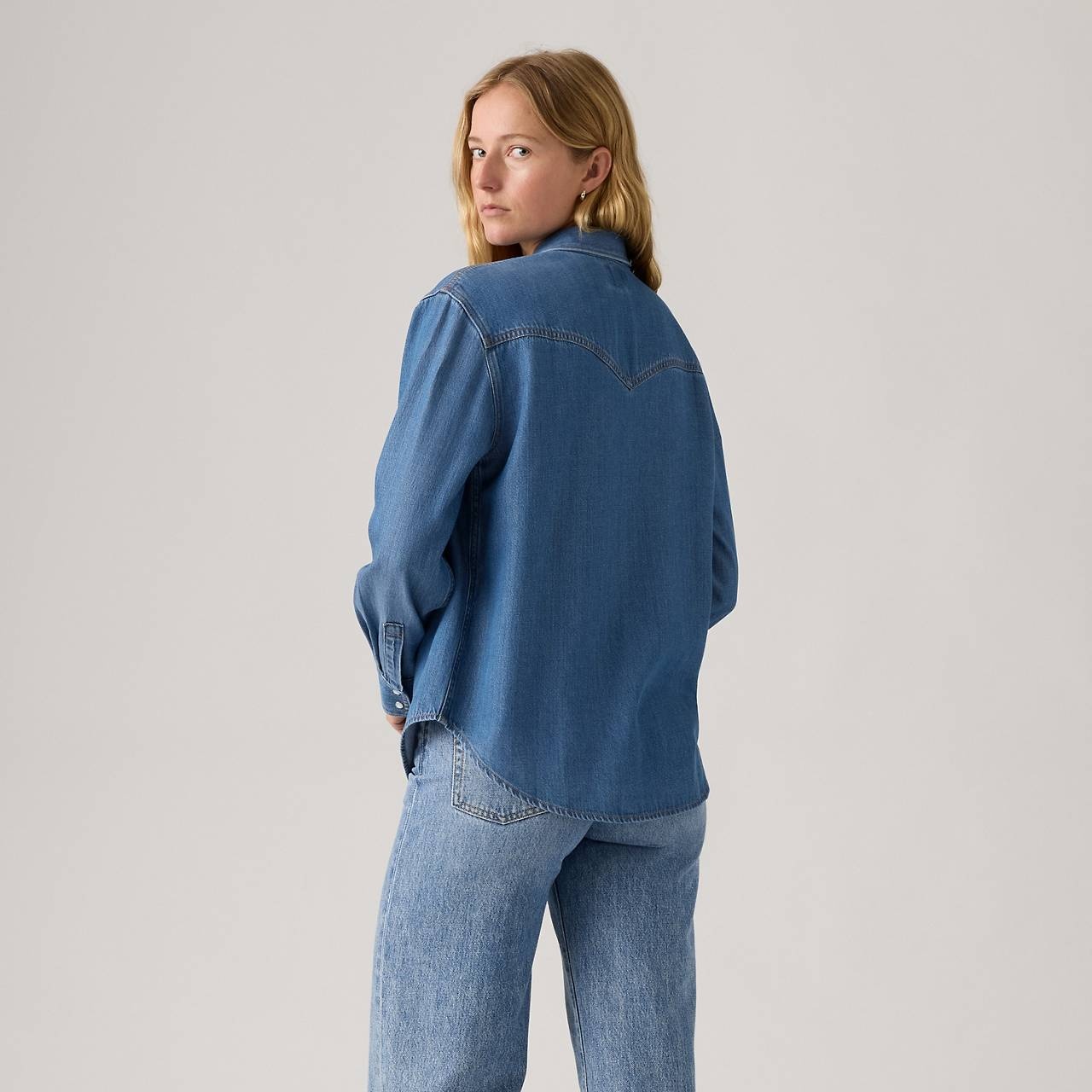 TEODORA METAL TIPPED WESTERN SHIRT - 3