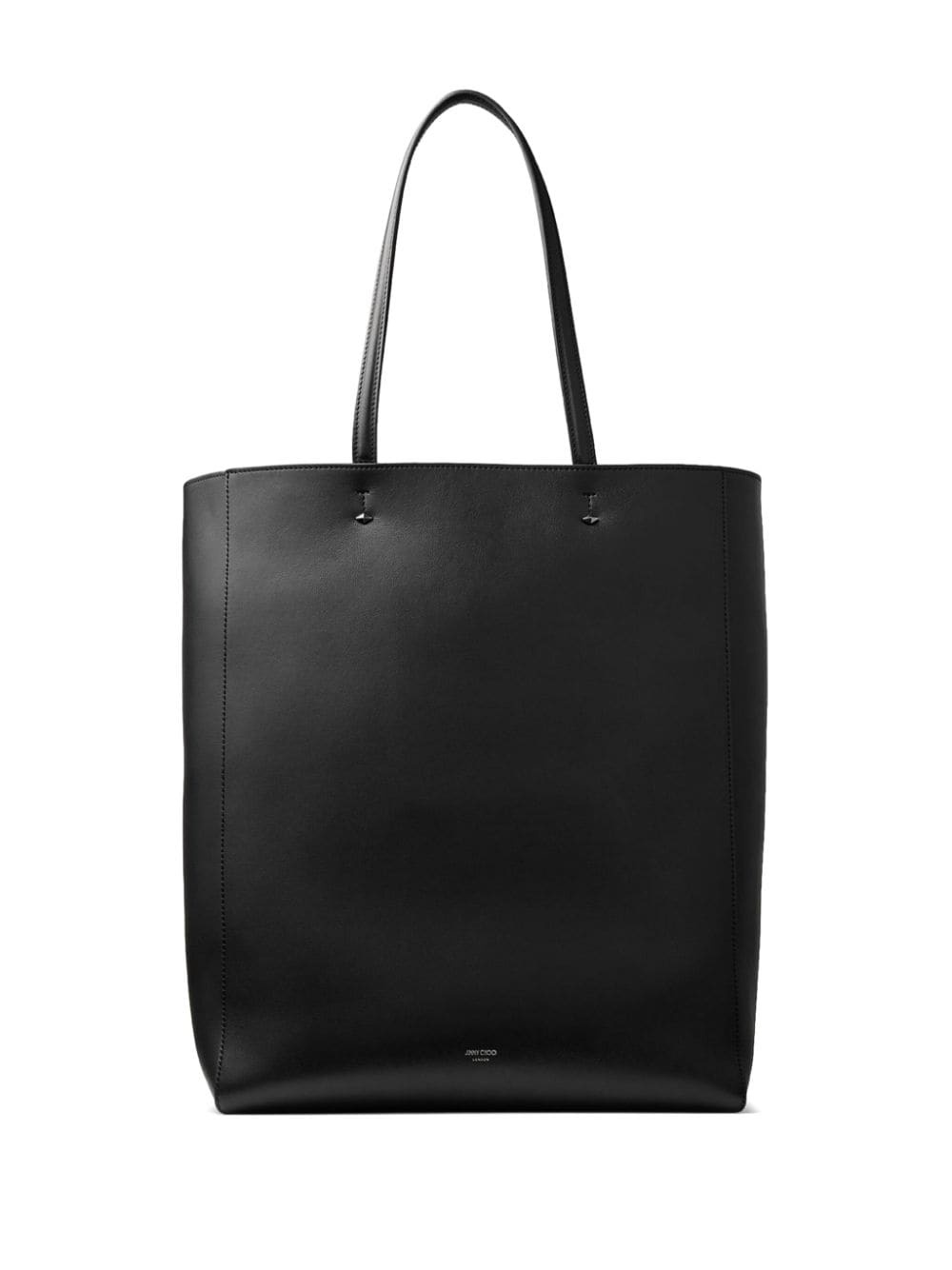 debossed-logo leather tote bag - 2