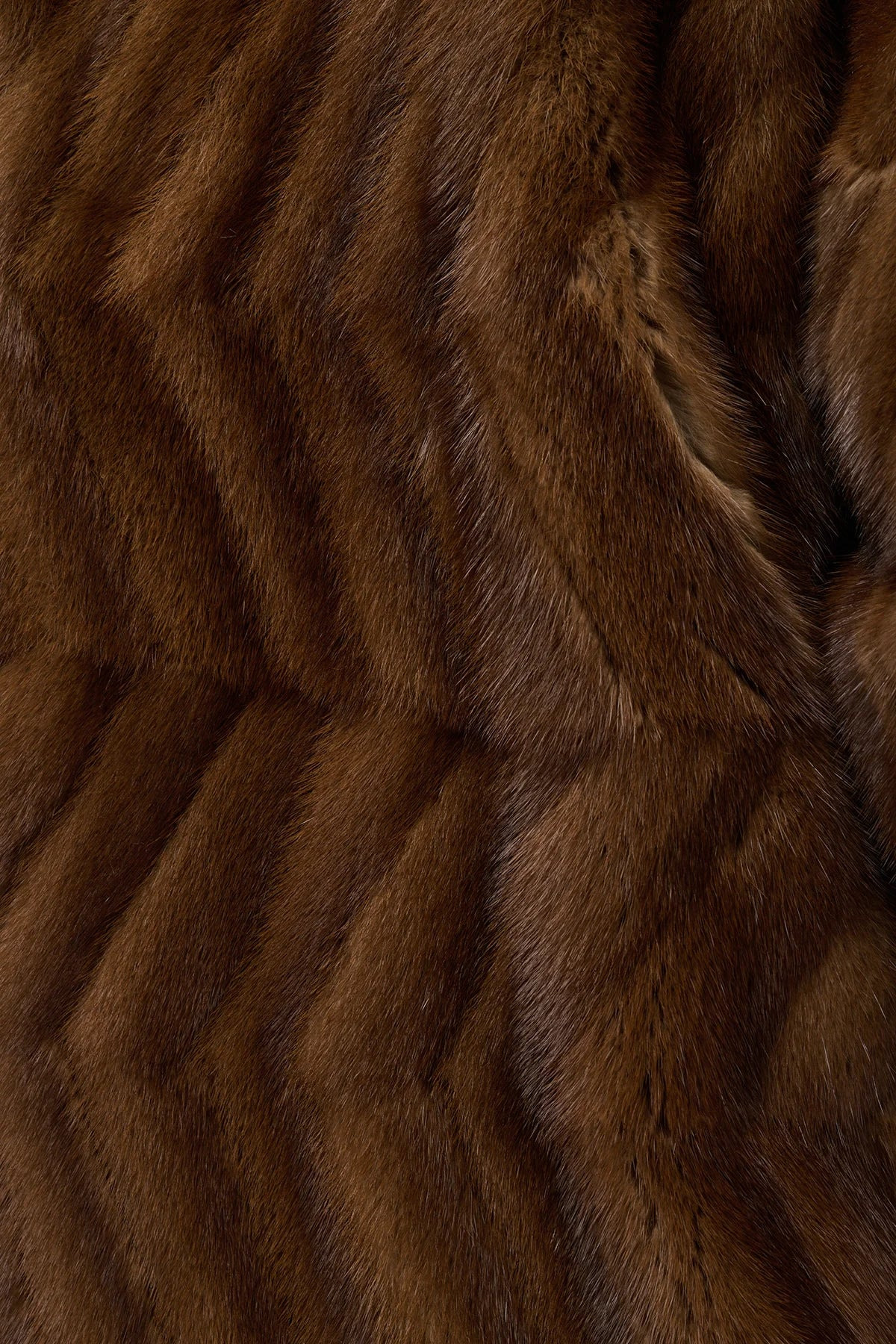 Andal Coat in Mahogany Recycled Mink Fur - 10