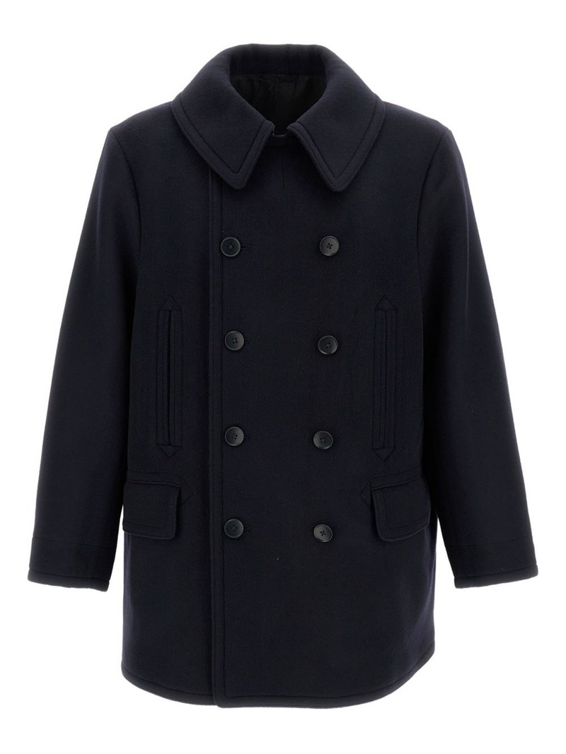 flap-pockets button peacoat 1