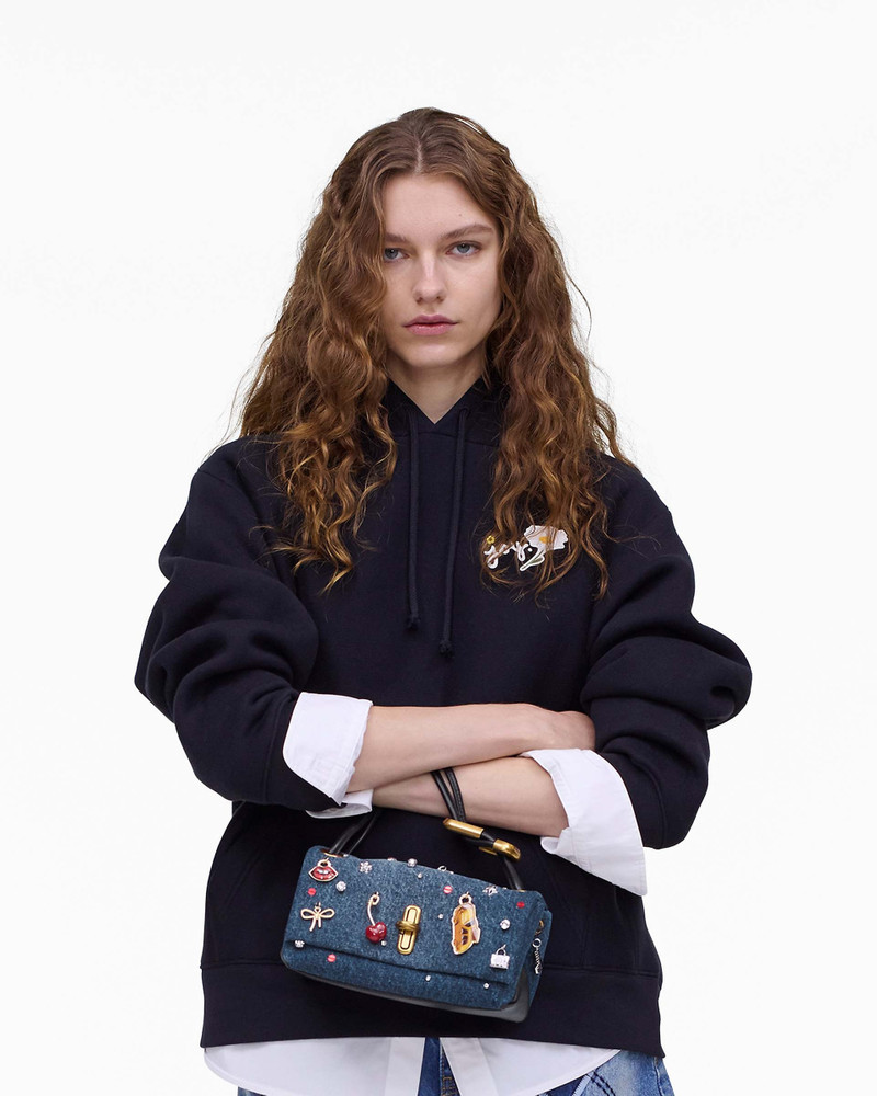 Marc Jacobs THE TRINKET CHARM DENIM MINI DUAL BAG outlook