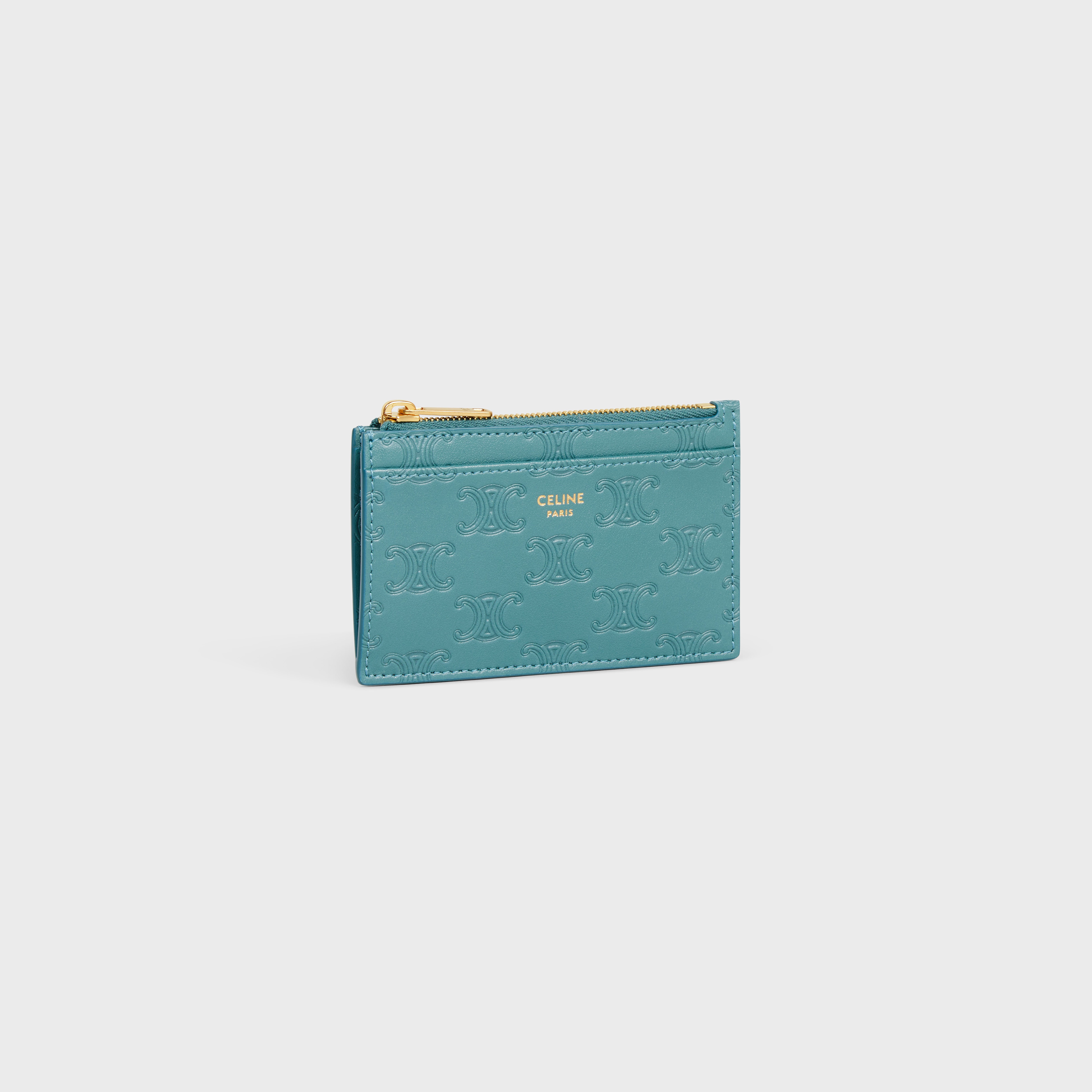 Zipped Card Holder in triomphe Embossed smooth calfskin - 2