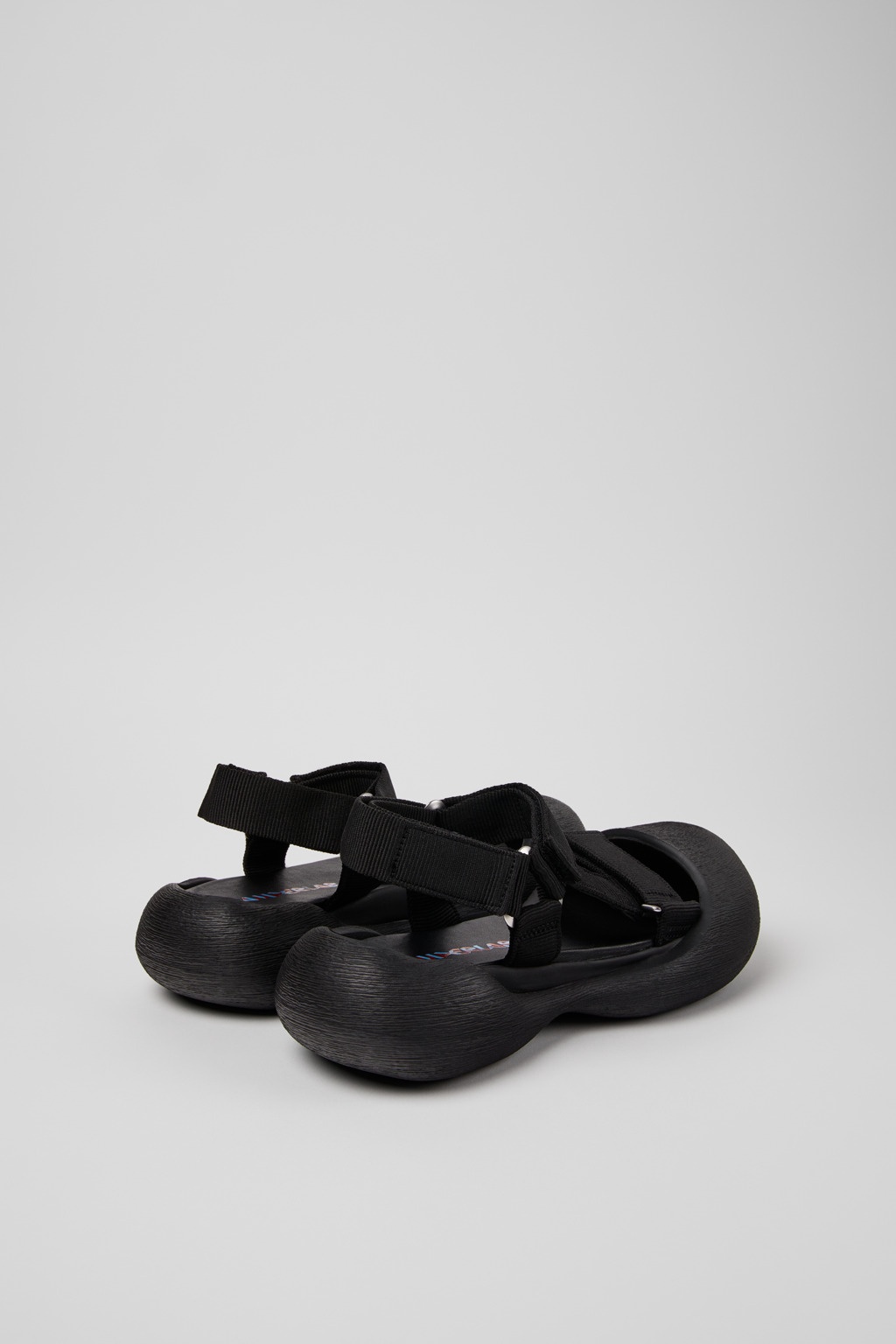 Black Recycled PET Sandals - 3