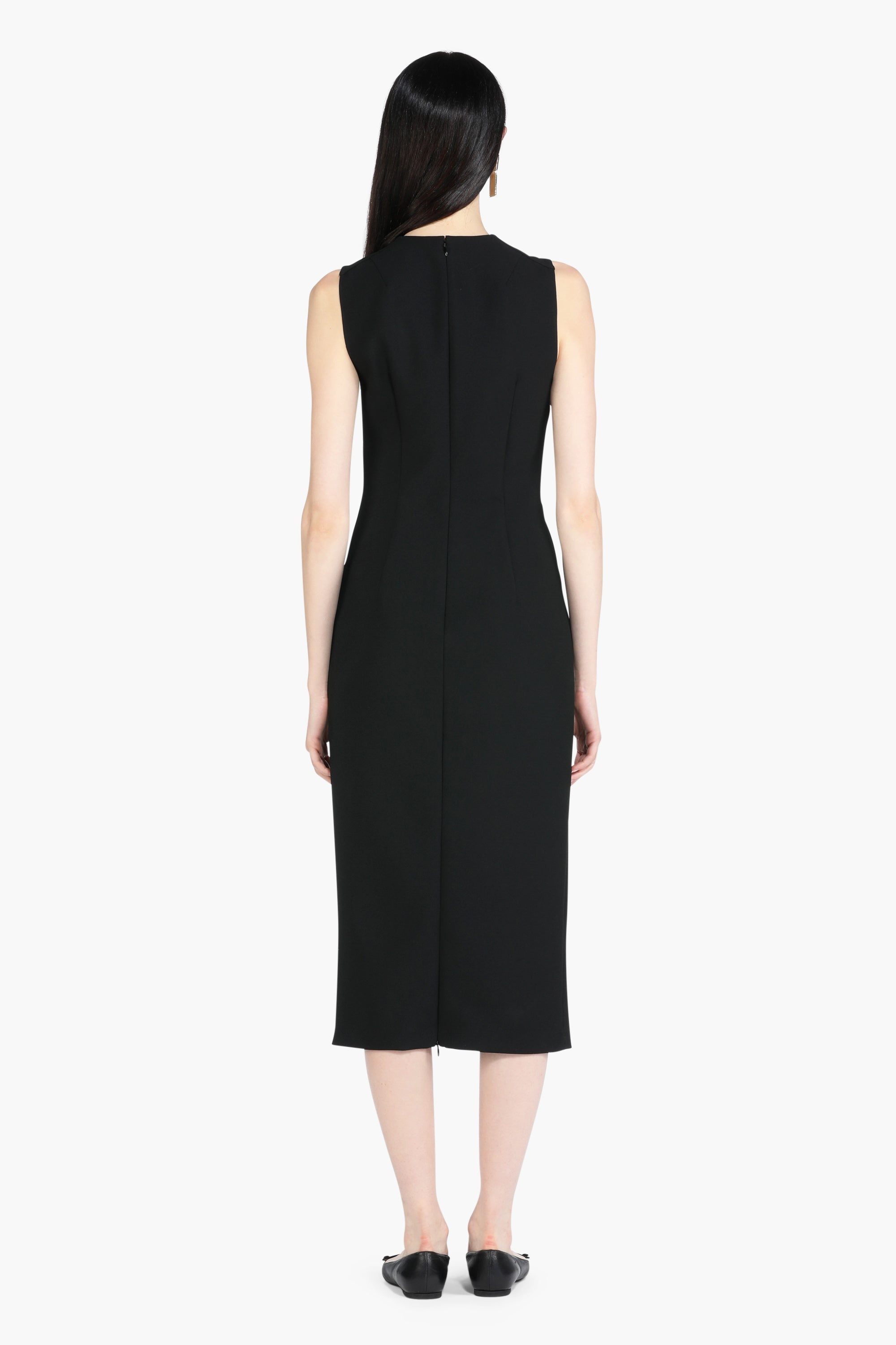 BOW-DETAIL MIDI DRESS - 2