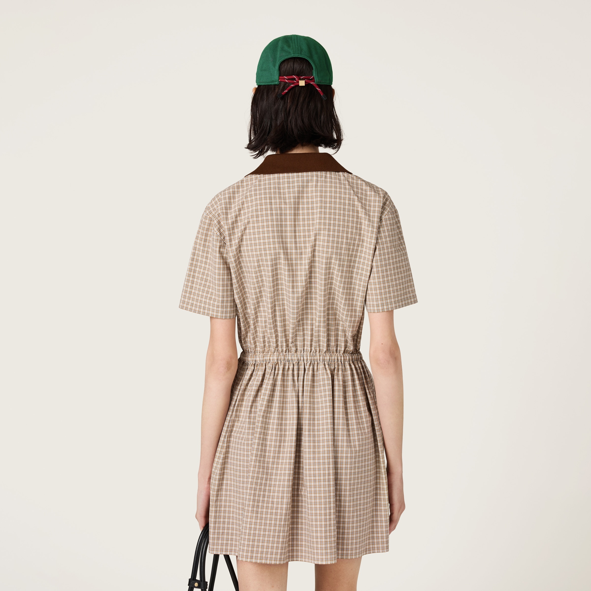 Checked mini-dress - 3