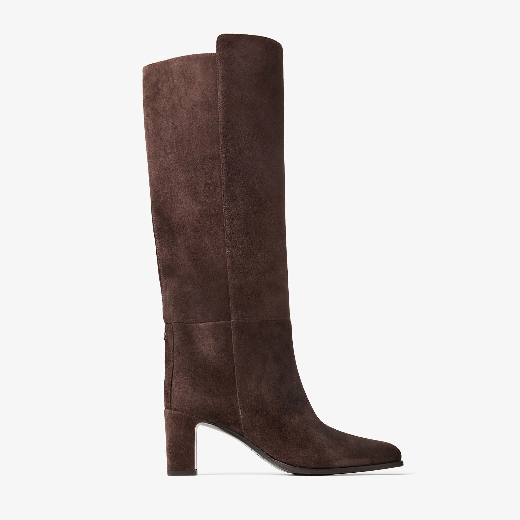 Caly Knee Boot 65 Chocolate Suede Knee-High Boots - 1