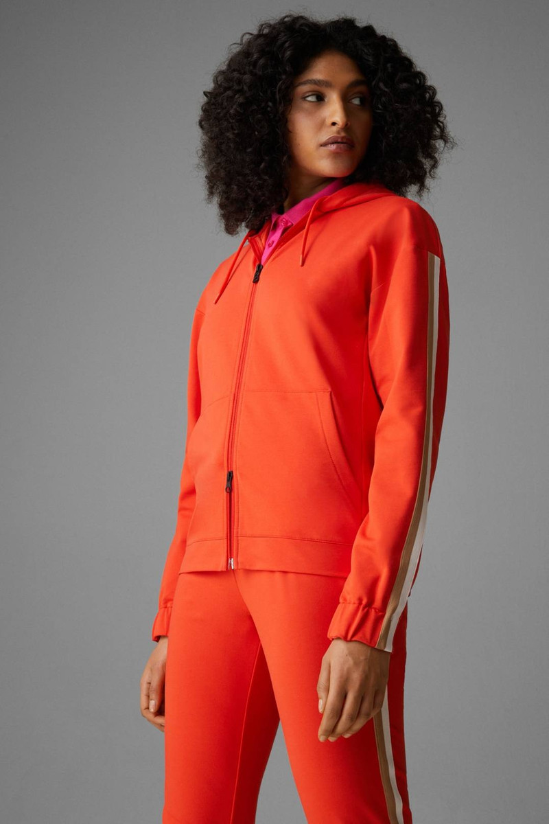 ELSIE SWEATSHIRT JACKET IN ORANGE 2