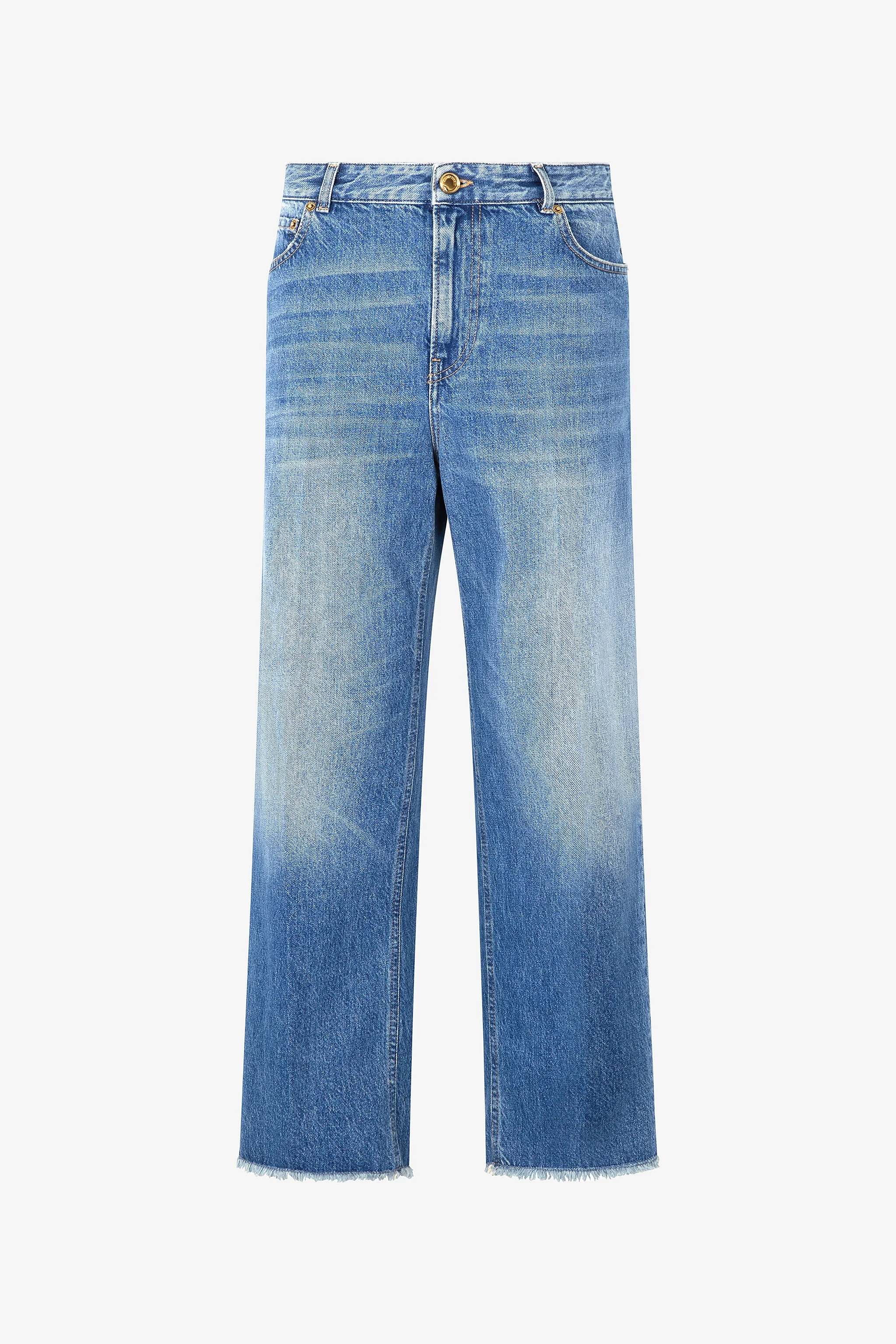 Jeans With Mirror Snake Monogram - 1