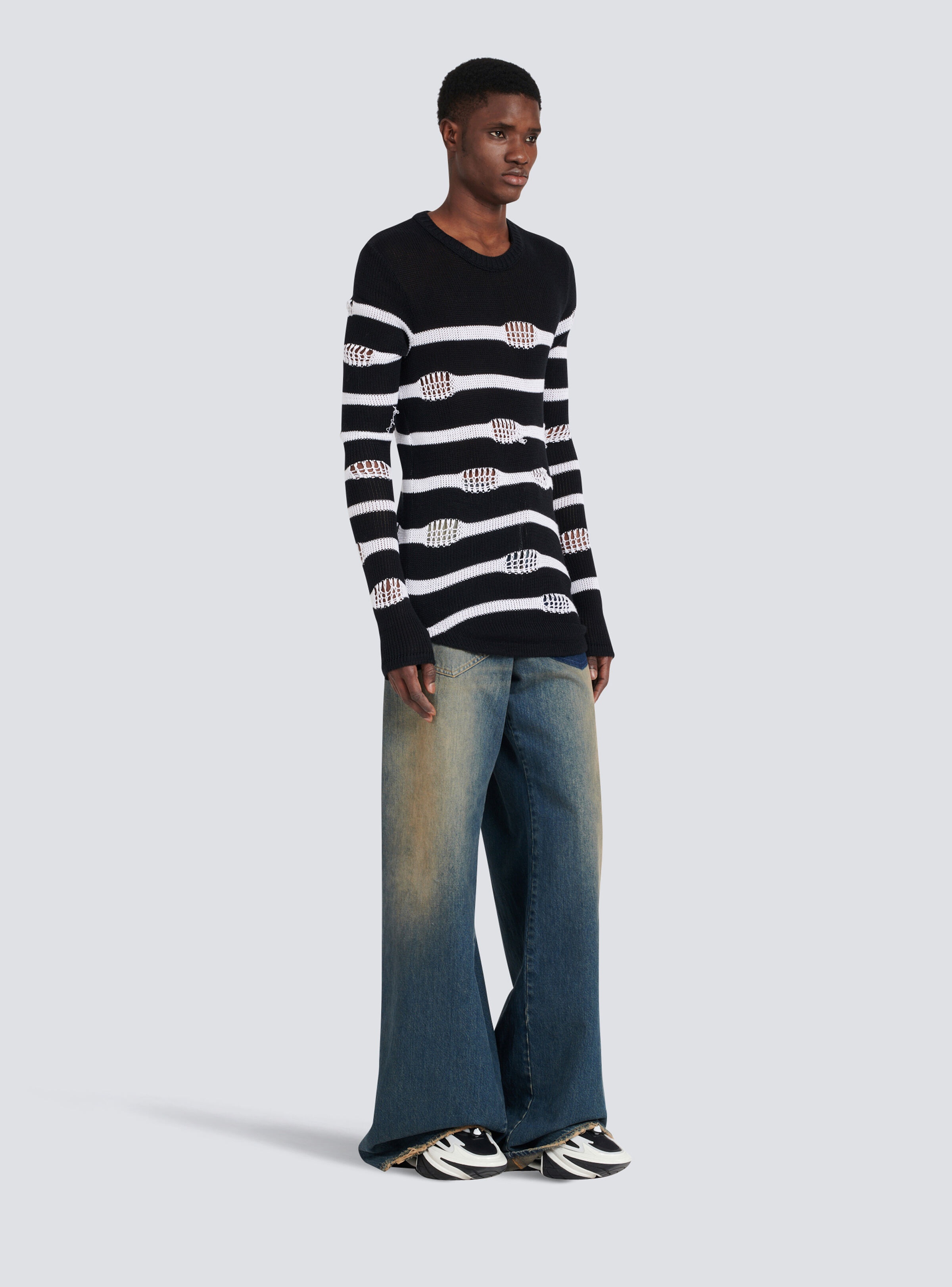 Destroyed striped nautical sweater - 5