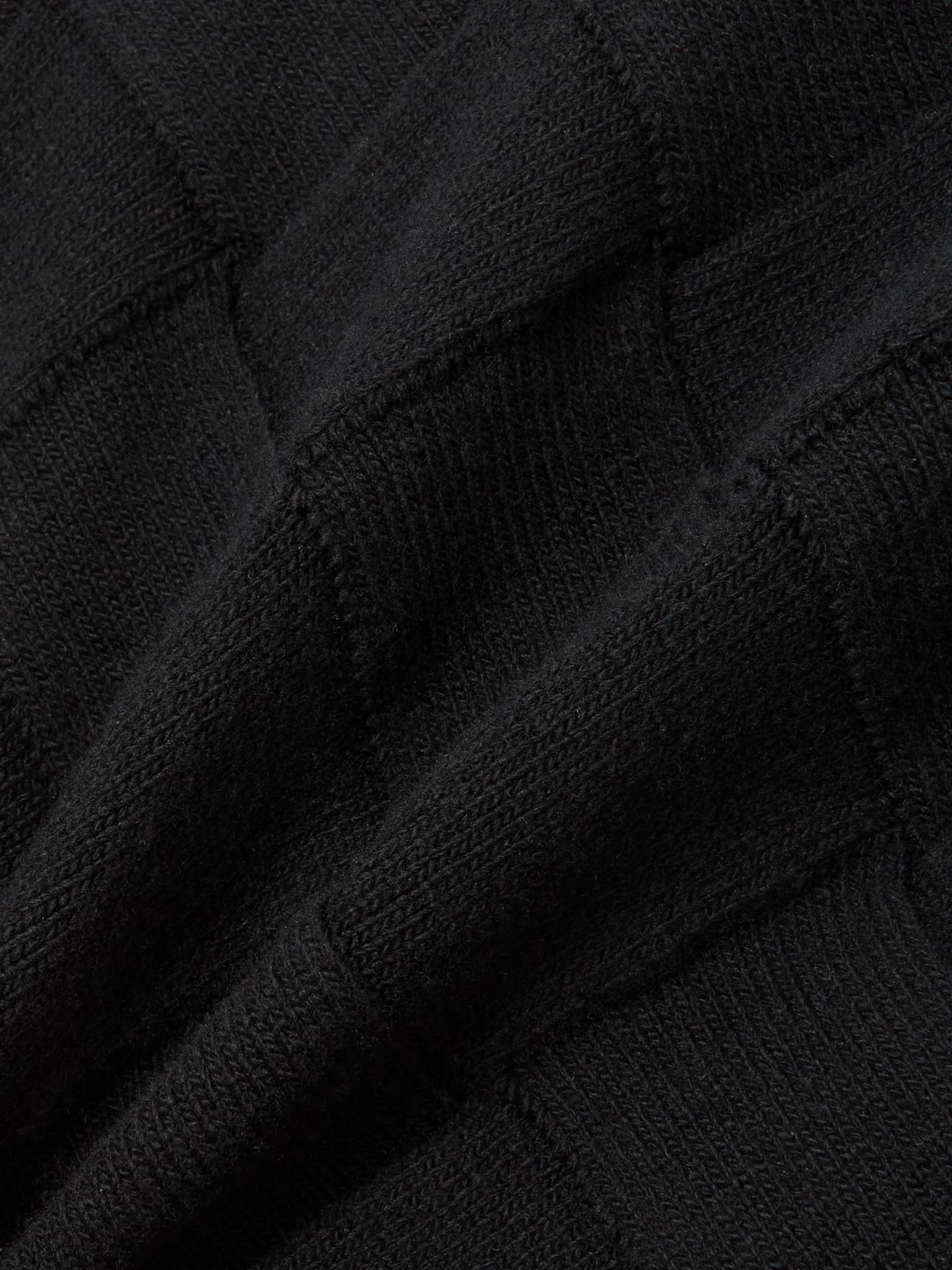 Intrecciato wool-blend sweater Black - 4