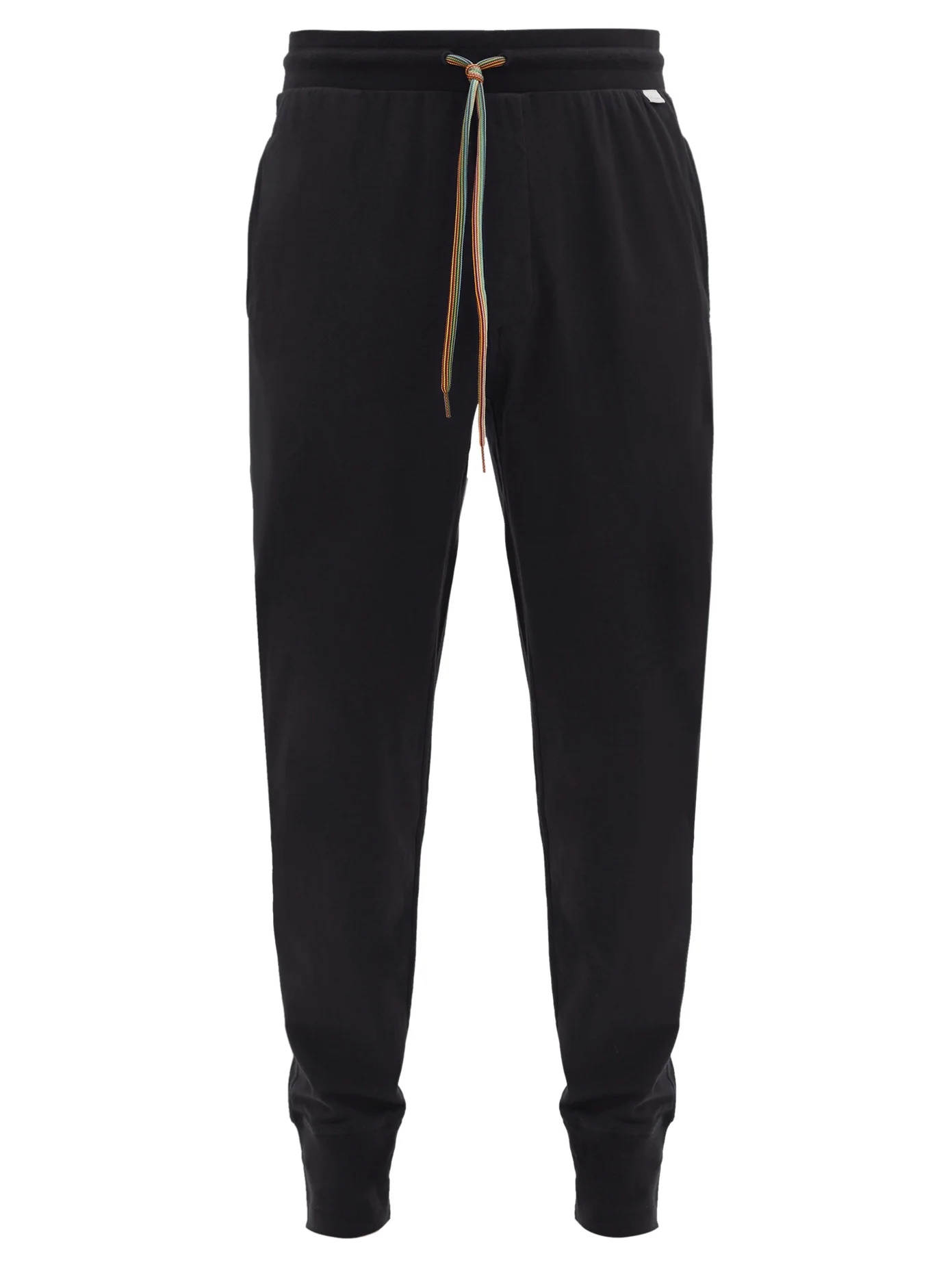 Drawstring-waist cotton pyjama trousers - 1