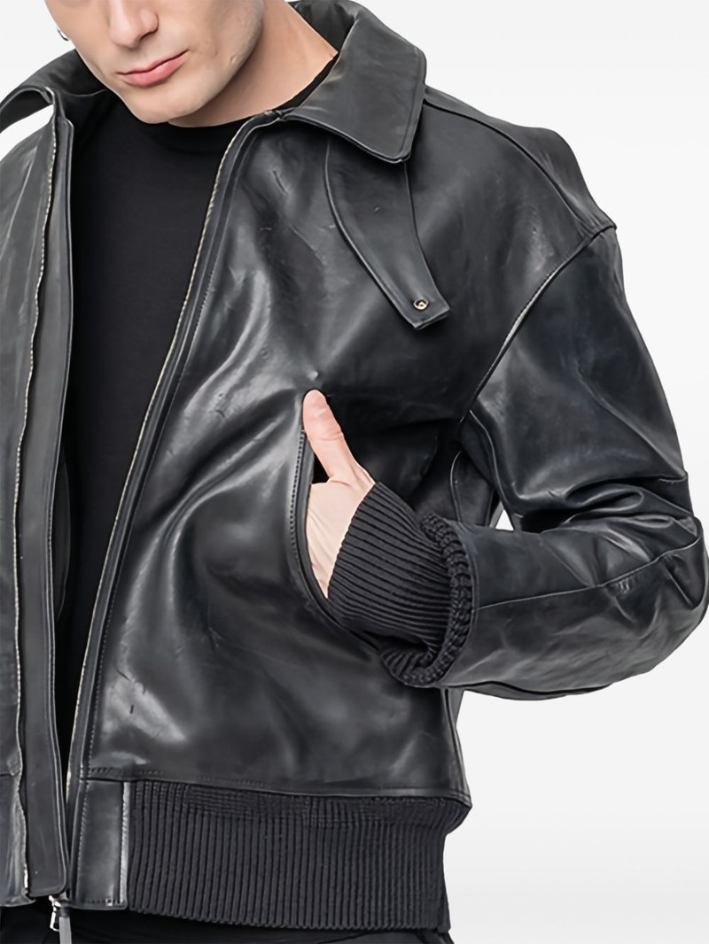 zip-up leather jacket 5