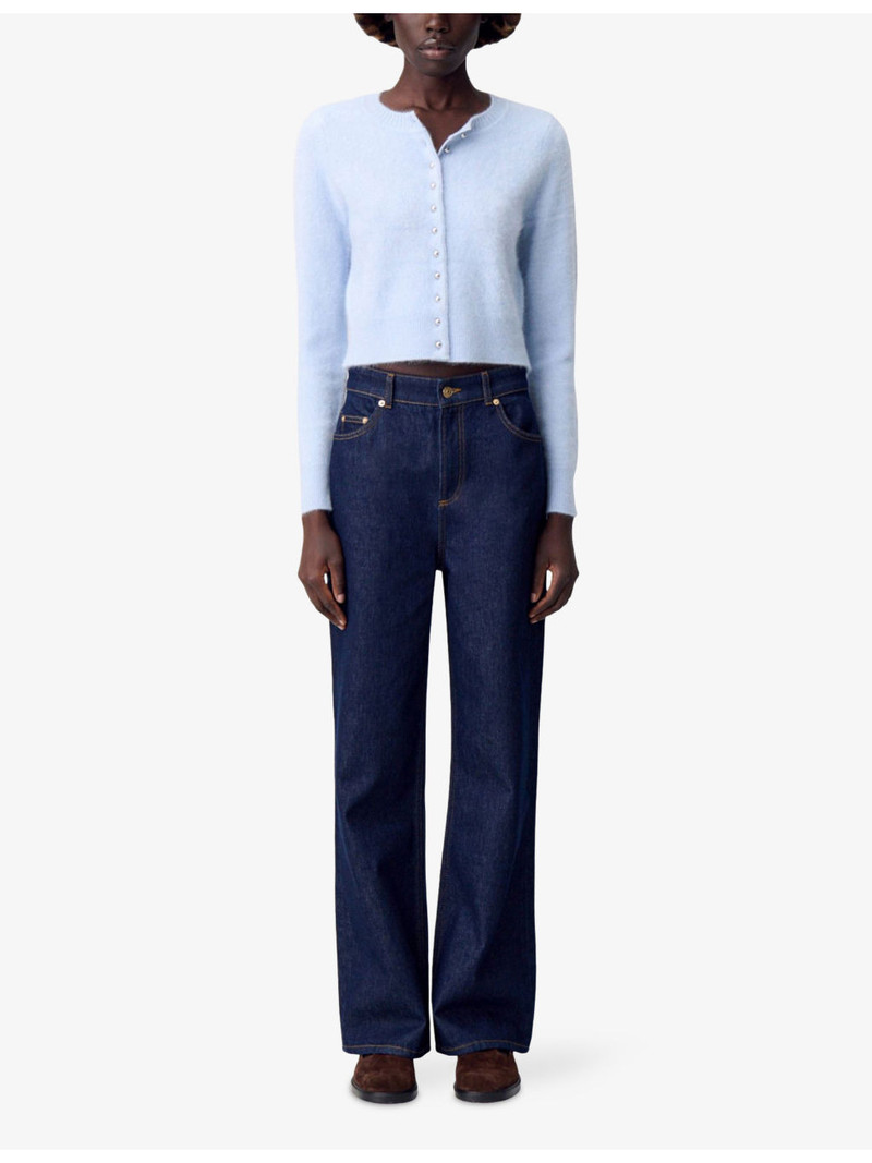 Claudie Pierlot Brushed-Knit Wool Cardigan outlook