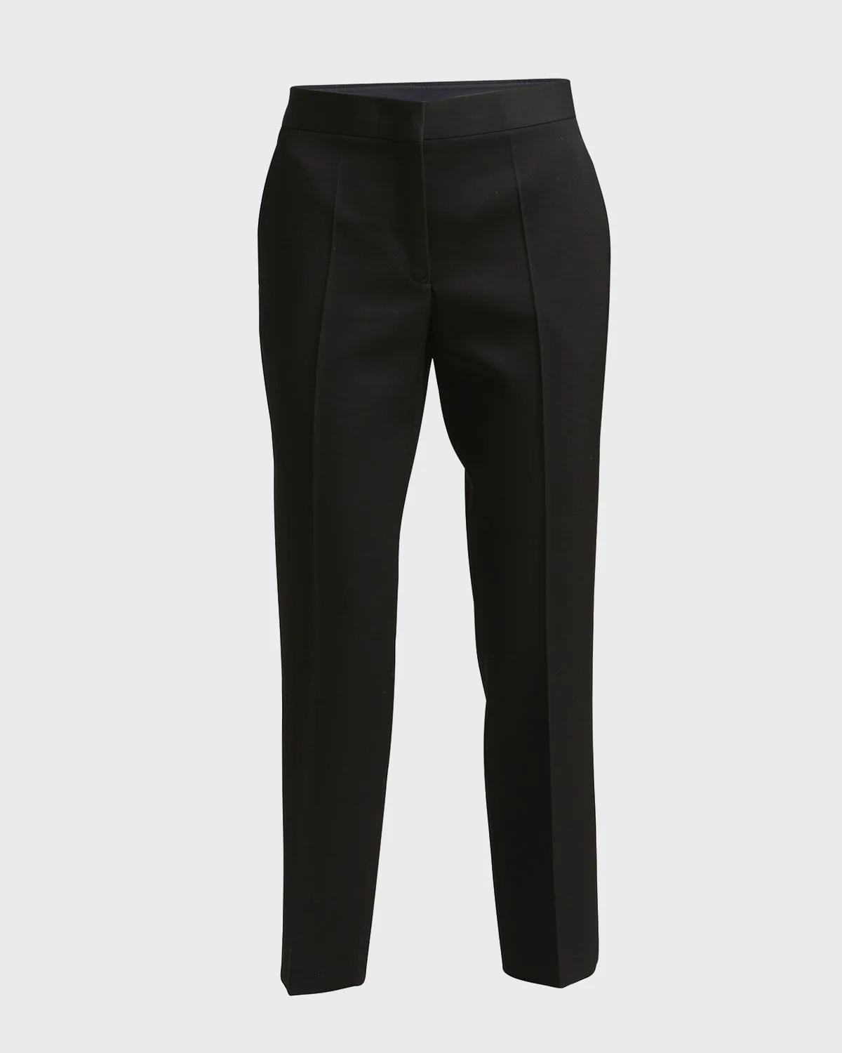Straight-Leg Ankle Grain De Poudre Trousers - 1