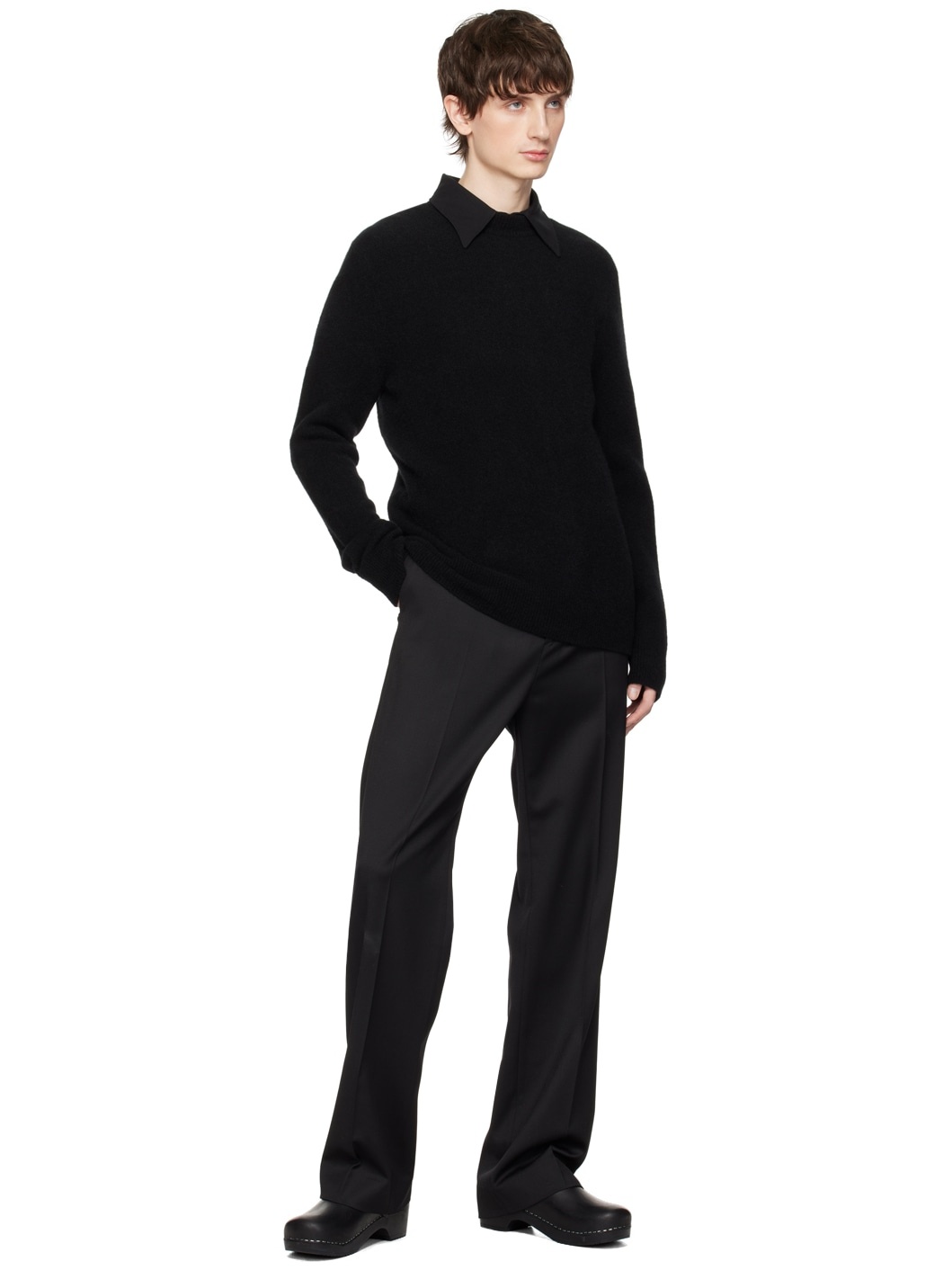 Black Bootcut Trousers - 4