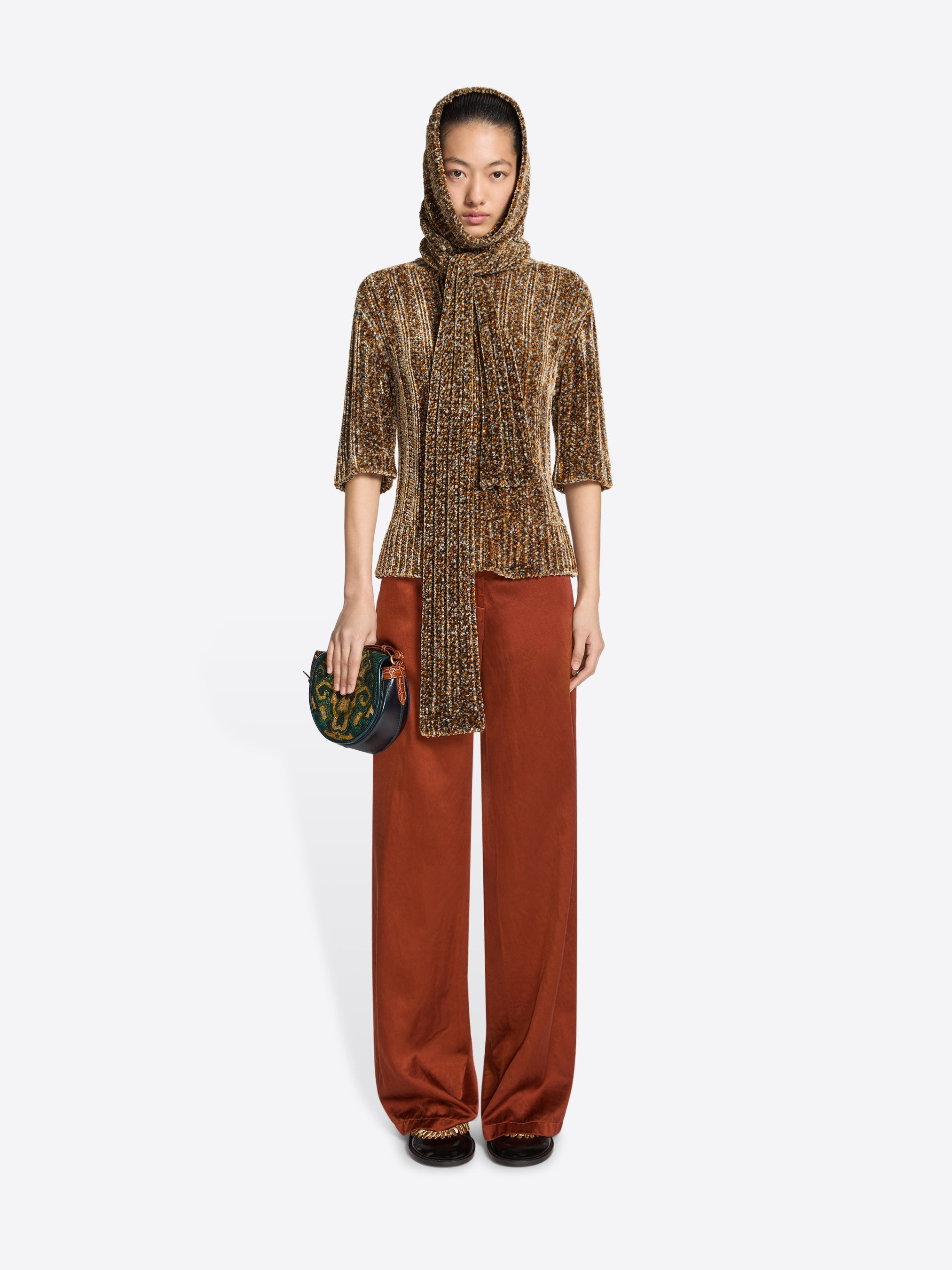 JACQUARD CROSSBODY BAG - 6