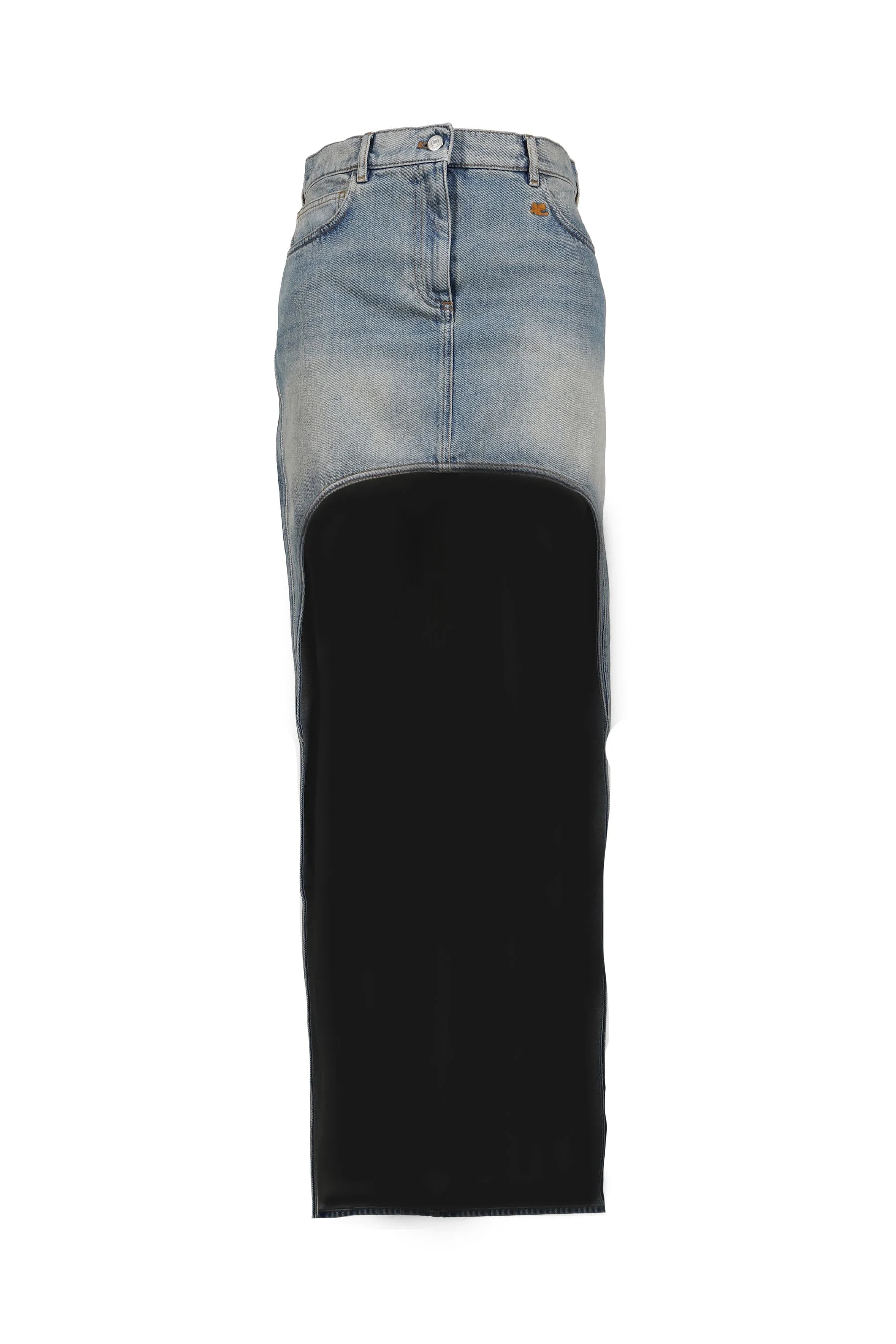 CIRCLE EDGED DENIM SKIRT / DENIM BLEU DELAVE - 1